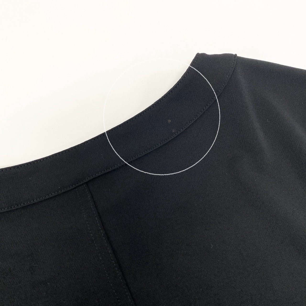 52k23《美品》 TOKUKO 1er VOL トクコプルミエヴォル ノーカラー ロングシャツワンピース ストレッチ○ 裾フリル 長袖 レディース 女性用 9 ブラックu02t