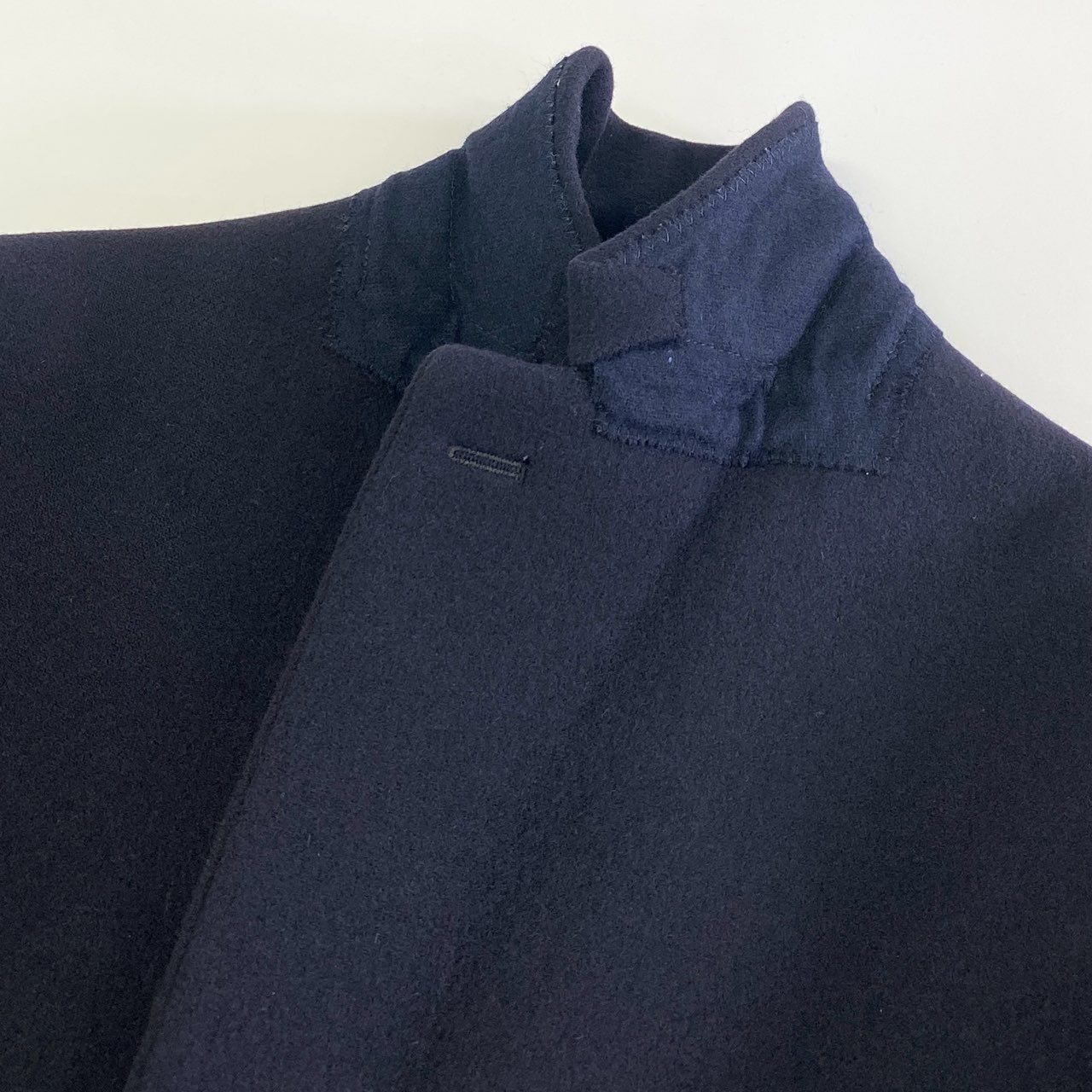 15j16 SCYE BASICS サイベーシック CHESTER COAT チェスターコート 5215-73502 38 ネイビー 日本製