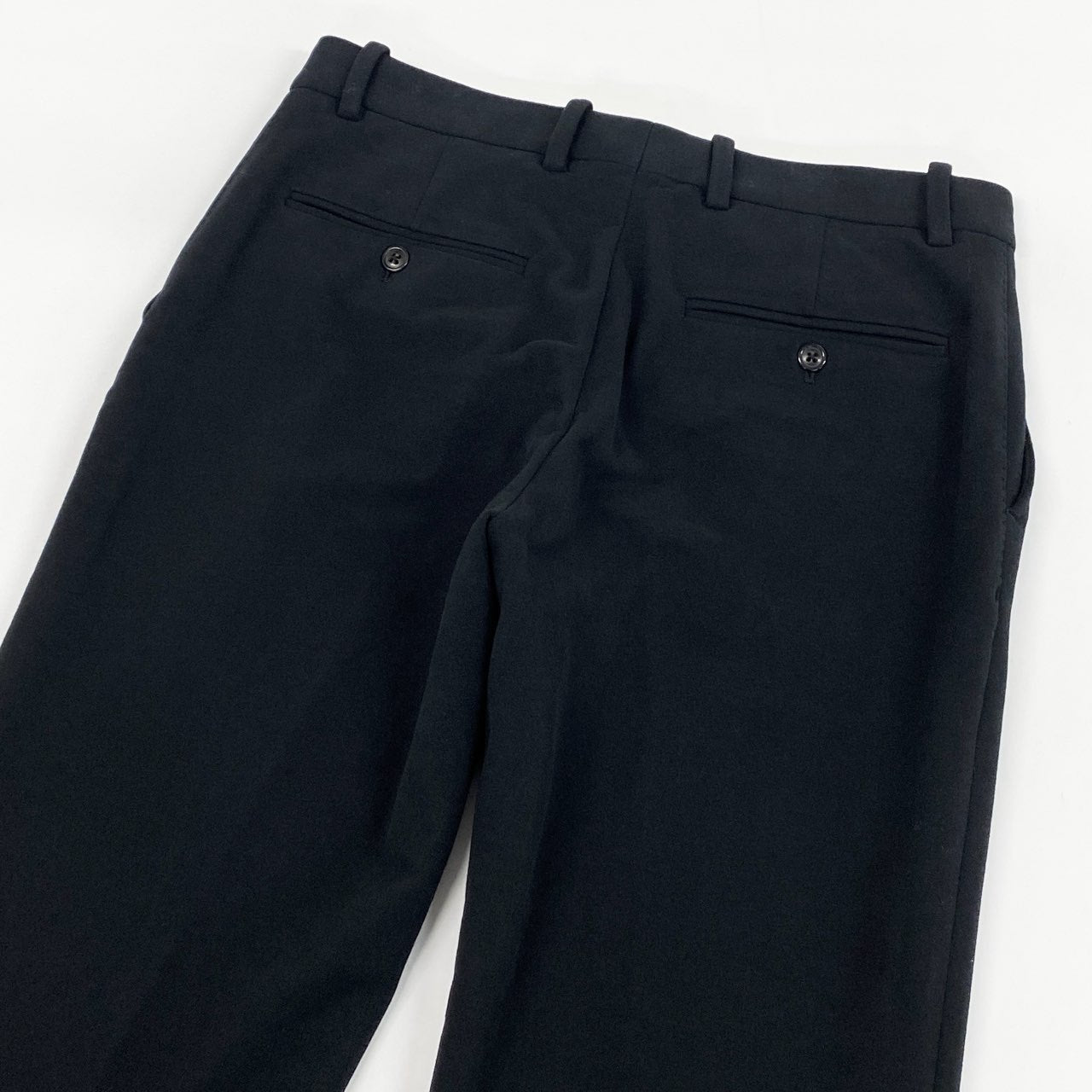 66g24《美品》 CIRCOLO1901 チルコロ イージーパンツ スラックス リラックス テーパードパンツ サイズ46 ブラック メンズ 紳士服_