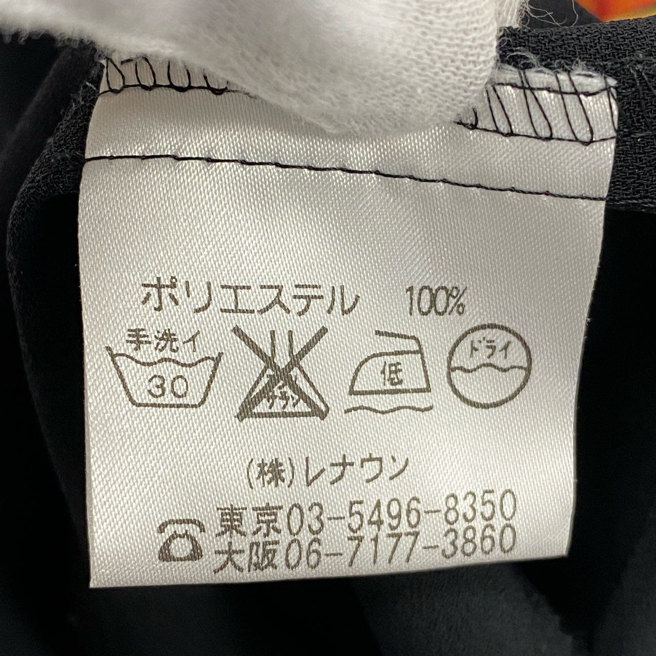 41k26 《美品》 TOKUKO 1er VOL トクコプルミエヴォル ノースリーブ シアーワンピース フレアワンピース 花柄プリント レディース 女性用 9 ブラック ポリエステル100%u02t