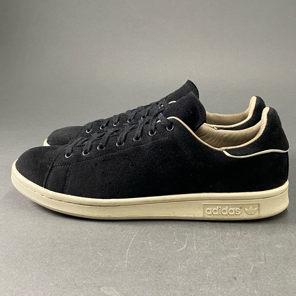 3f6 adidas アディダス ドイツ製 STANSMITH スタンスミス MADE IN GERMANY スニーカー M17166 26.5cm ブラック 鹿革