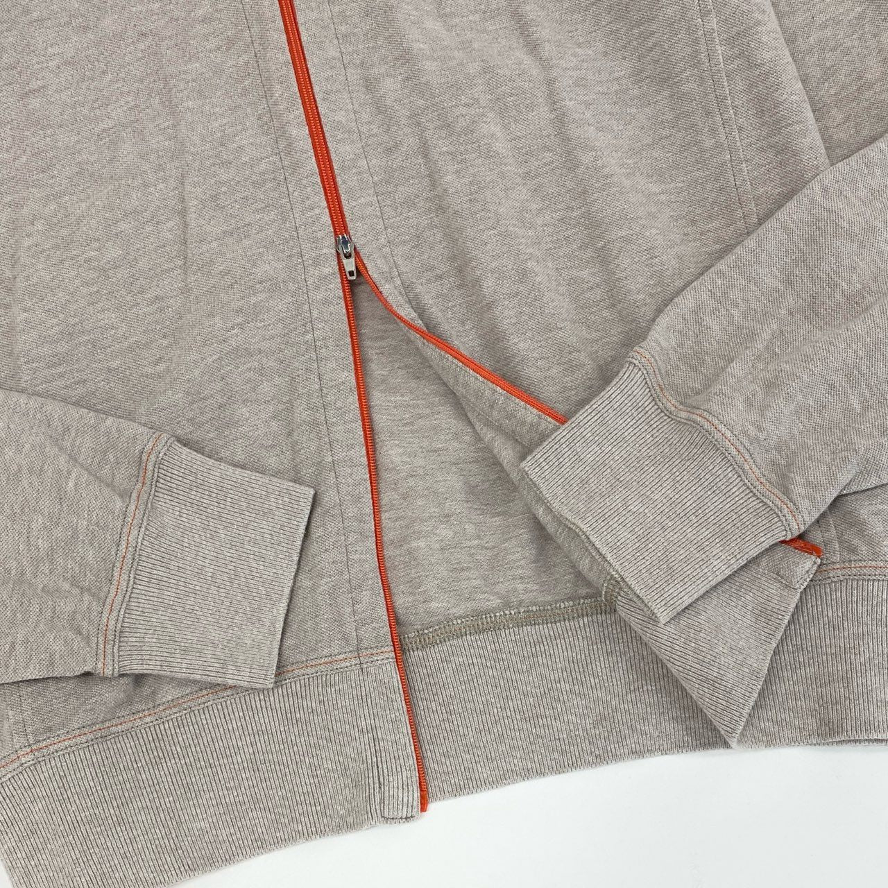27F25 BRUNELLO CUCINELLI ブルネロクチネリ イタリア製 ダブルジップ レイヤードデザイン ジャケット トップス ドライバーズ 15 ベージュ グレー メンズ