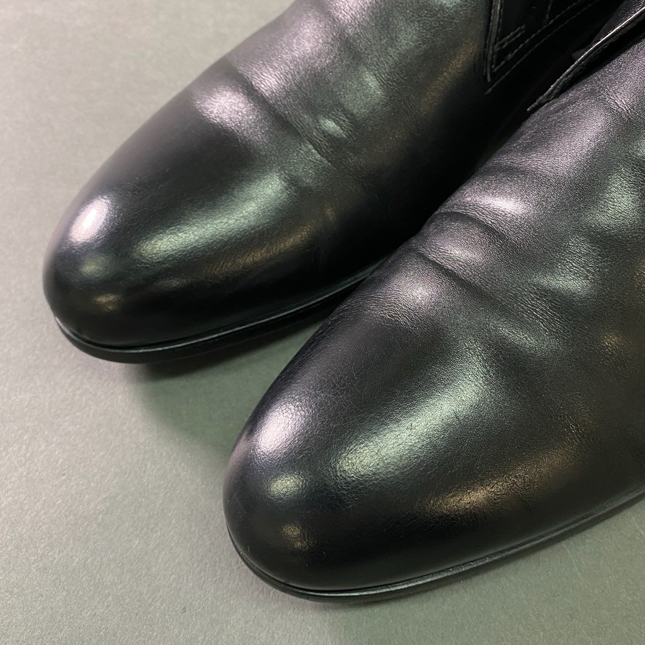 2b27 Ermenegildo Zegna エルメネジルドゼニア チャッカブーツ ショートブーツ イタリア製 メンズ 紳士靴 9 ブラック 本革