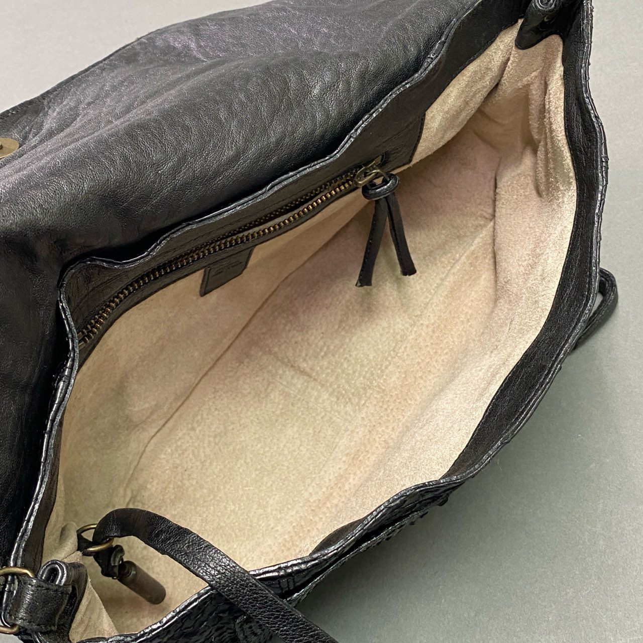 Cc21 JEROME DREYFUSS ジェローム ドレイフェス 00s Y2K パイソンレザー ショルダーバッグ ブラック Leather Japanese Label Vintage ヴィンテージ カバン