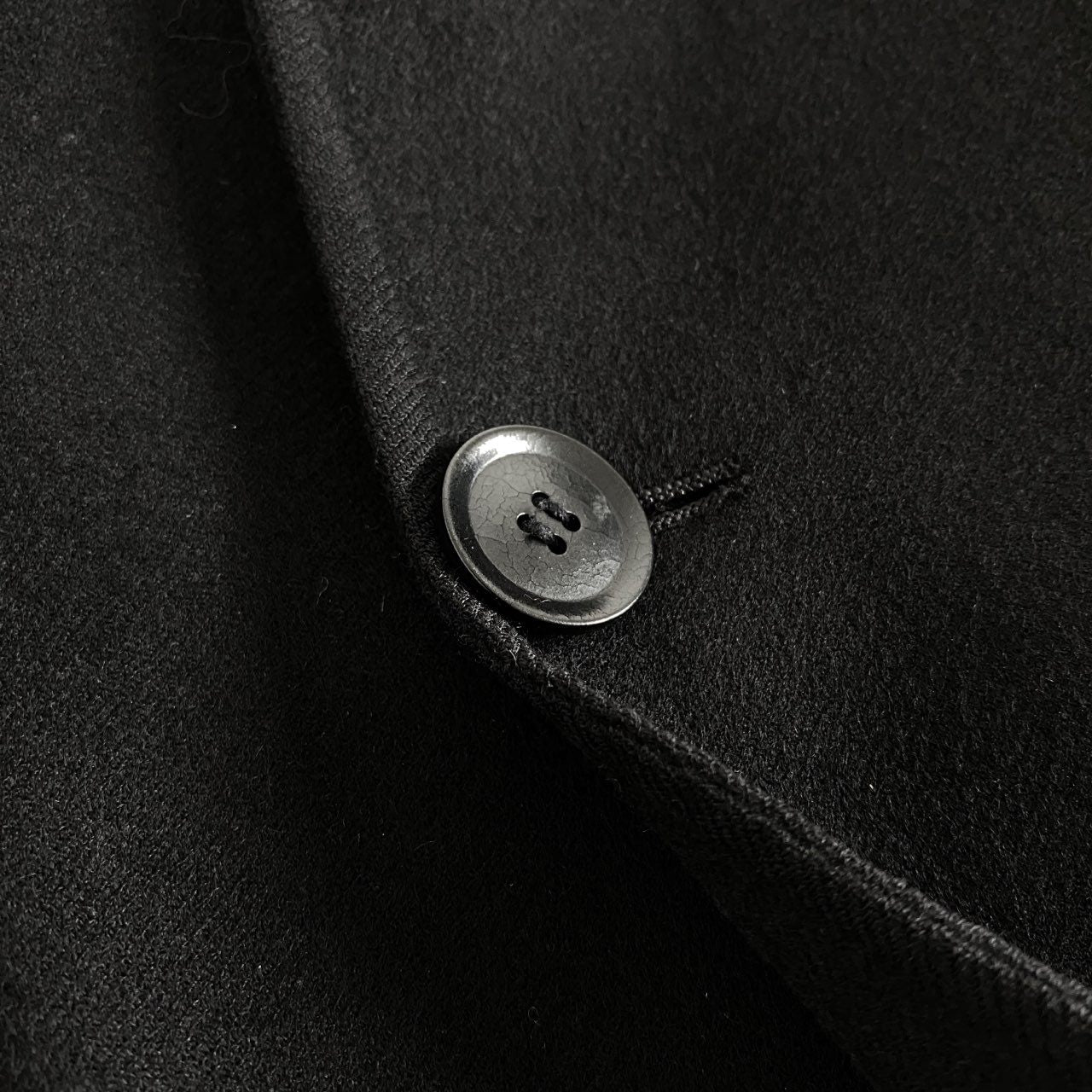 85h28 イタリア製 GIORGIO ARMANI ジョルジオアルマーニ カシミヤコート チェスターコート ロングコート サイズ46 ブラック カシミヤ100% メンズ 紳士服