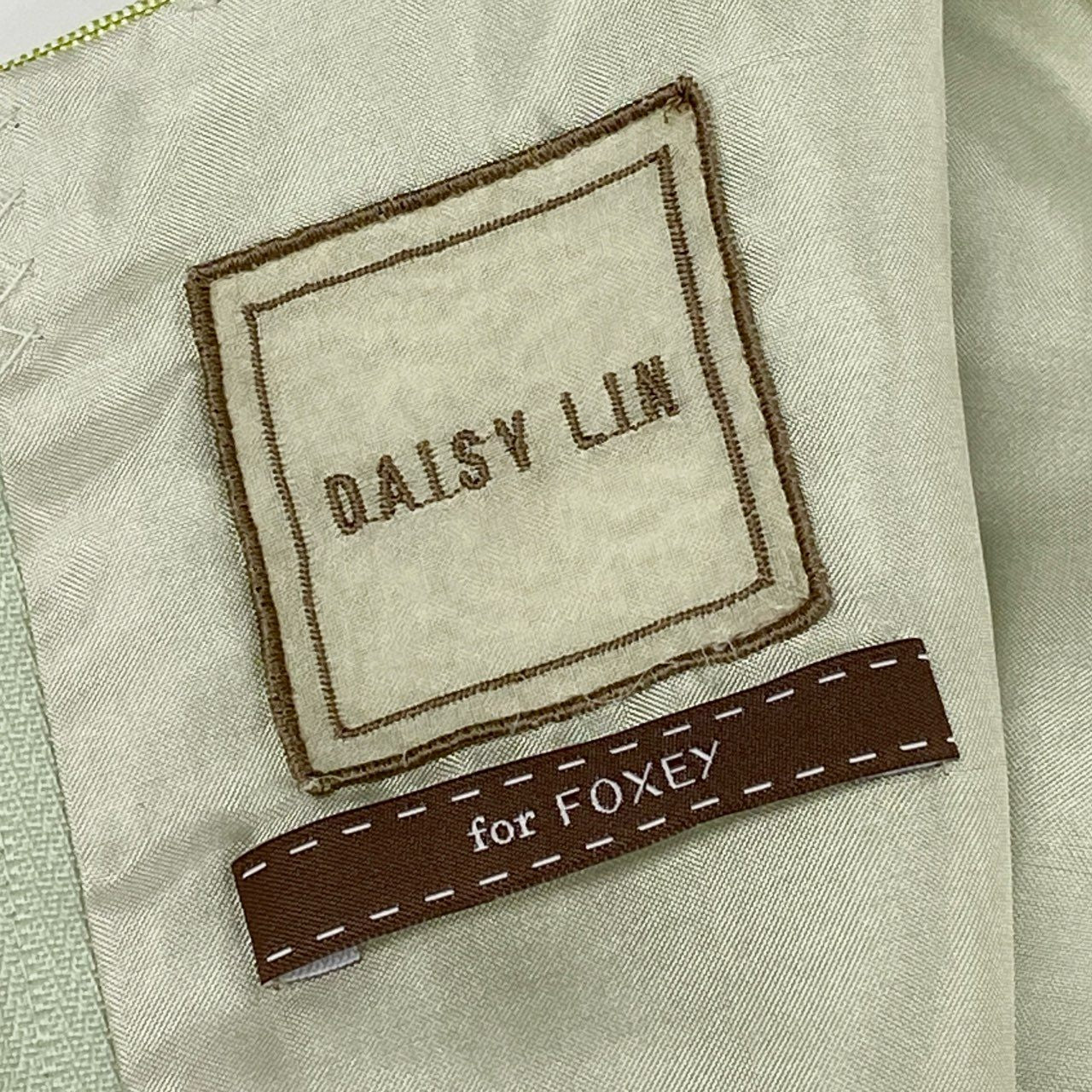 13f12 DAISY LIN for FOXEY デイジーリン フォクシー デイジートラベル ノースリーブワンピース サイズ42 グリーン レディース ワンピ