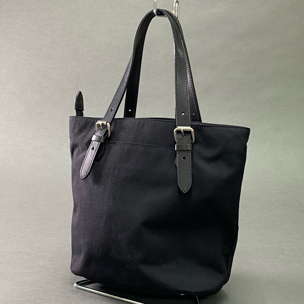 Ac6 《美品》 MARGARET HOWELL idea マーガレットハウエル アイデア 2WAY ミニトートバッグ ハンドバッグ ブラック ショルダーバッグ Pinner カバン