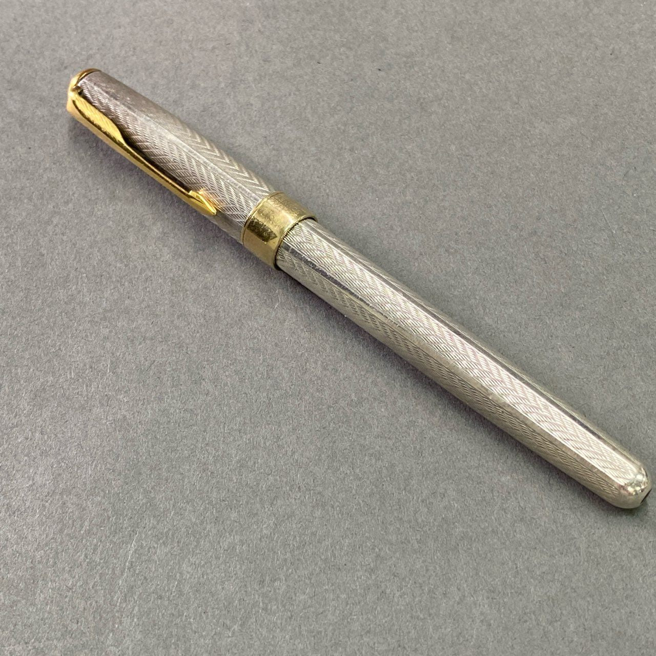 4f11 PARKER パーカー SONNET ソネット 万年筆 925 Silver ペン先18K 750 シルバー 18金 筆記用具 FRANCE