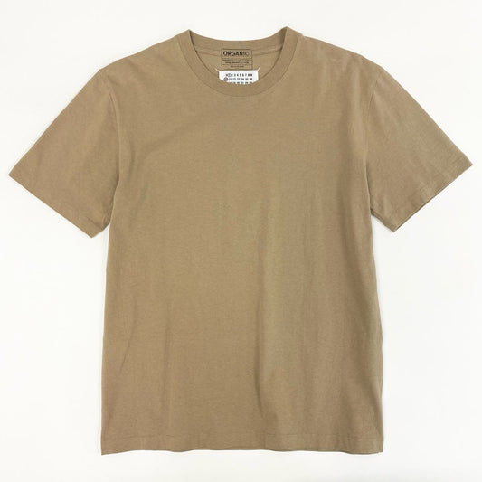4c28 Maison Margiela メゾンマルジェラ 半袖Tシャツ カットソー コットンシャツ 無地 シンプルシャツ オーガニック クルーネック S50GC0678 S ベージュ コットン100%