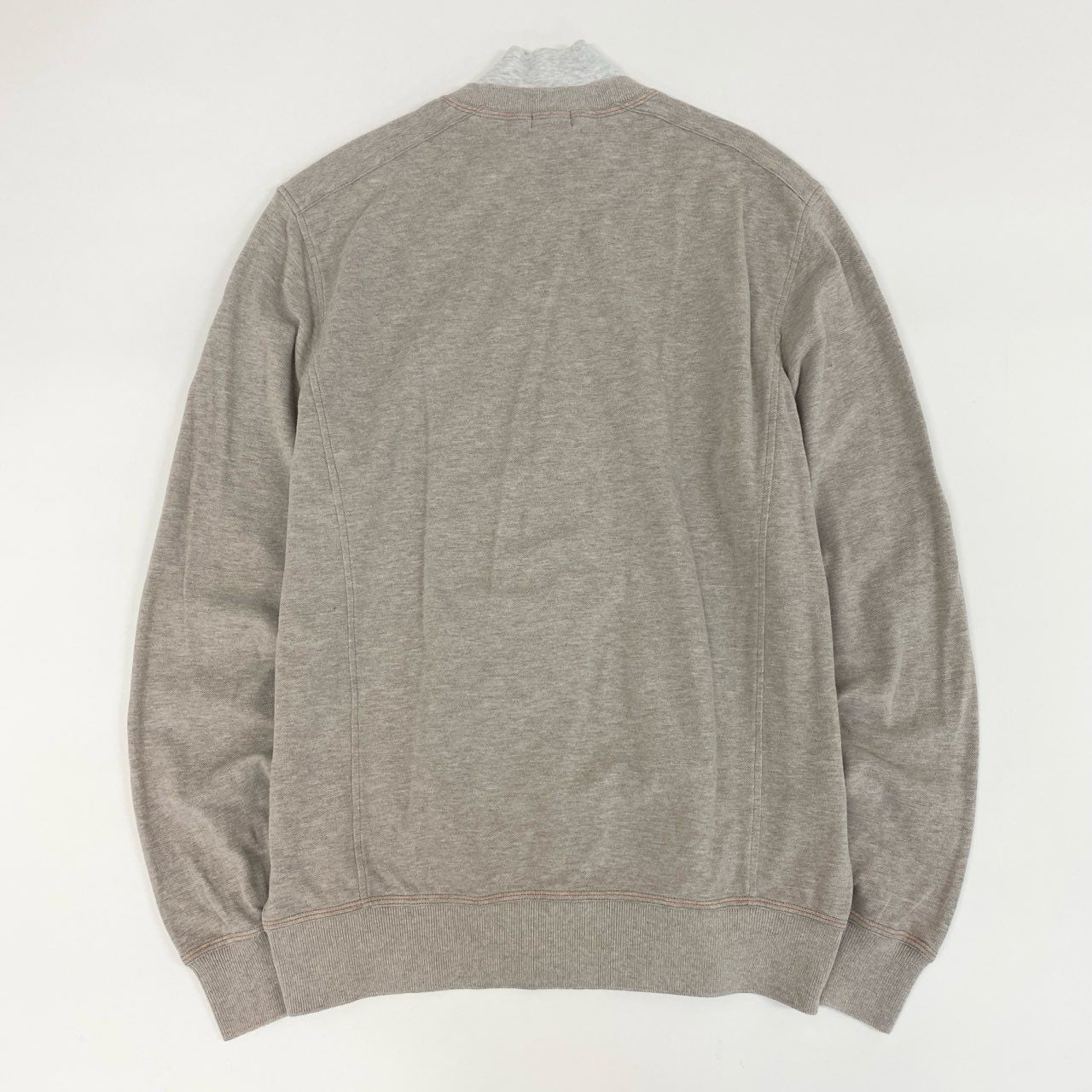 27F25 BRUNELLO CUCINELLI ブルネロクチネリ イタリア製 ダブルジップ レイヤードデザイン ジャケット トップス ドライバーズ 15 ベージュ グレー メンズ