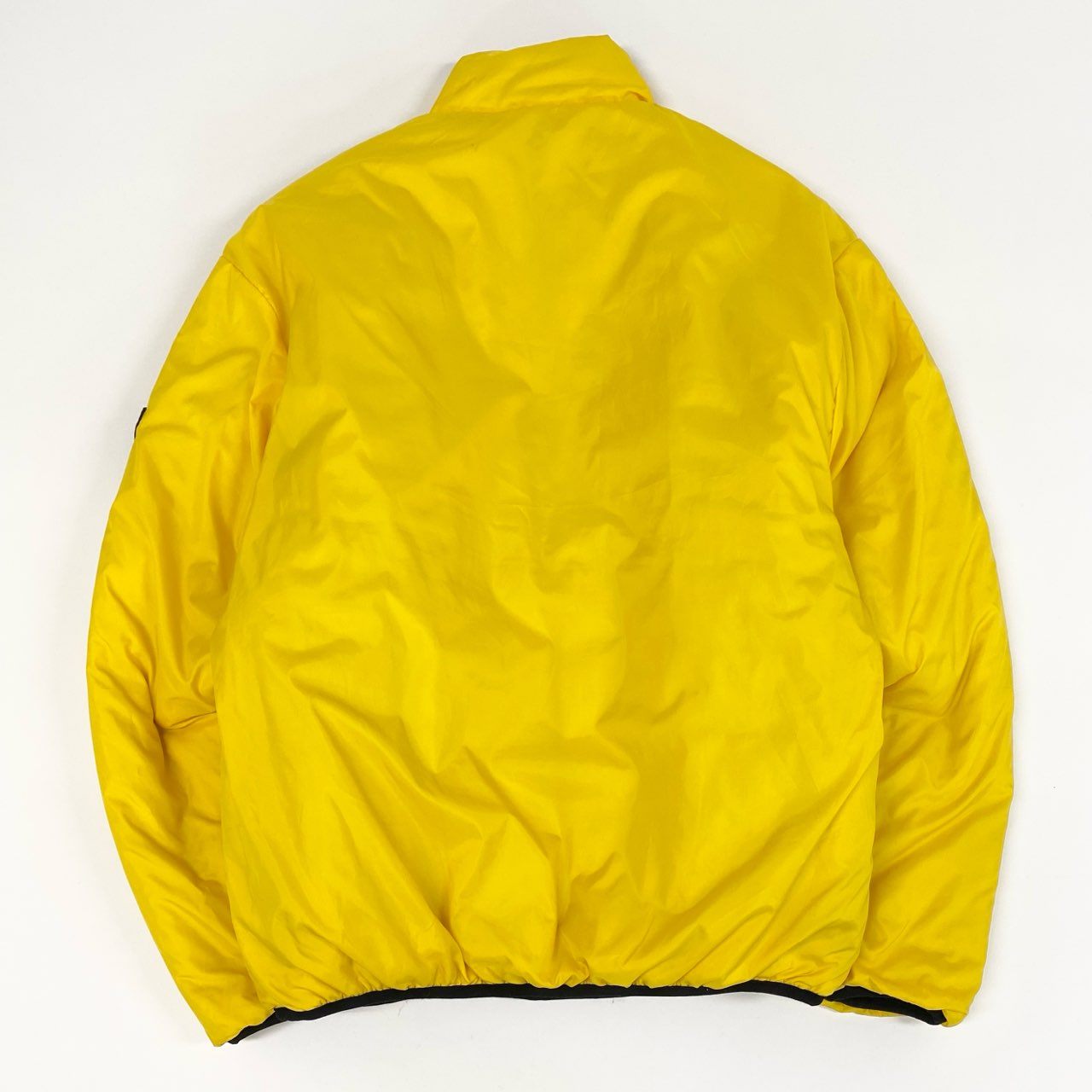 3a27 POLO RALPH LAUREN ポロラルフローレン 90’s リバーシブル ハーフジップ 中綿ジャケット L イエロー ネイビー アノラック Vintage ヴィンテージ 冬