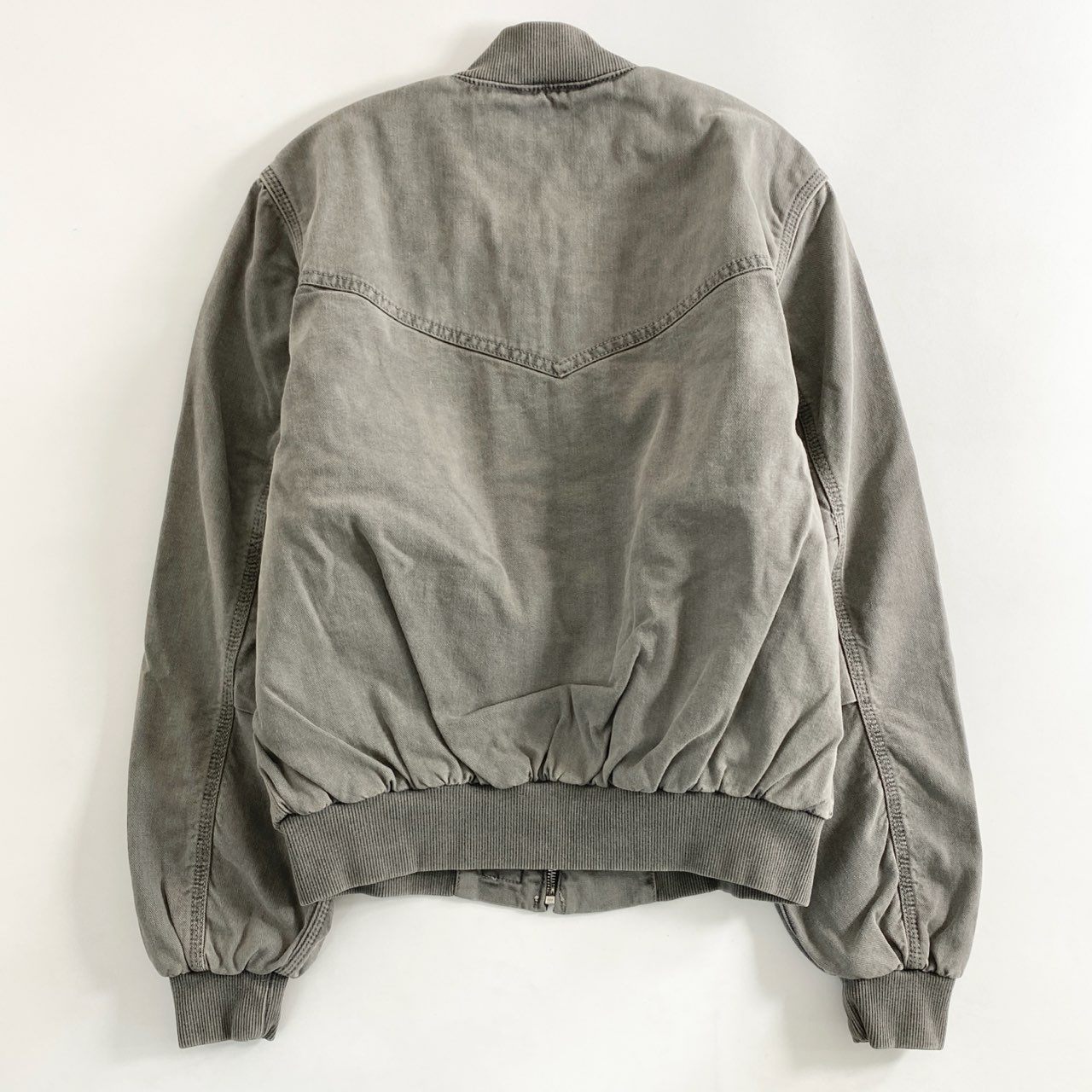 58e12 《未使用保管品》 タグ付 Carhartt WIP カーハート ダブルアイピ― SANTA FE BOMBER サンタフェボンバー ジャケット ブルゾン I030284 Sサイズ ブラック グレー コットン 秋冬
