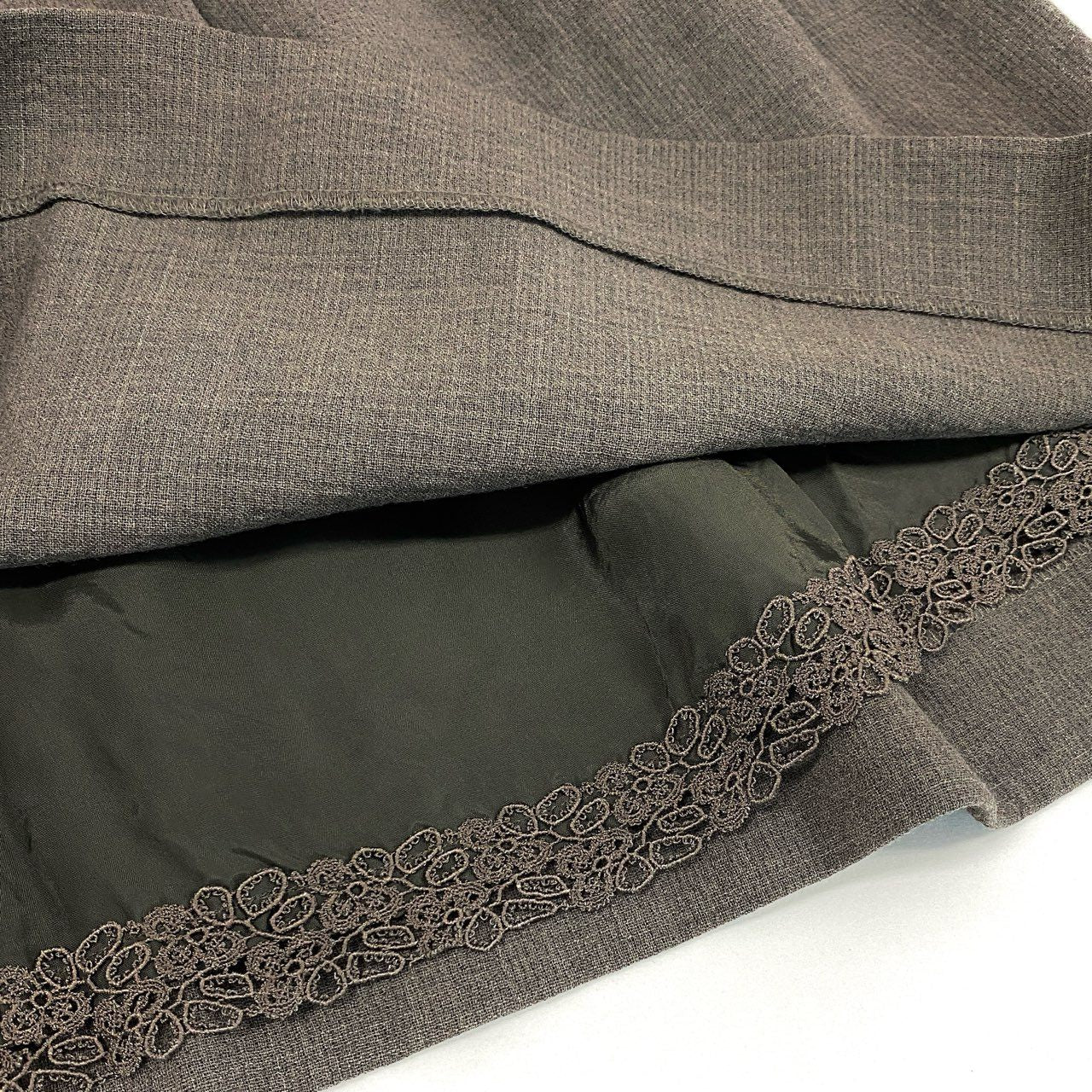 36d7 《美品》 FOXEY フォクシー アガサクリスティ 半袖ワンピース 膝丈ワンピース 30618 サイズ38 ブラウン レディース 日本製