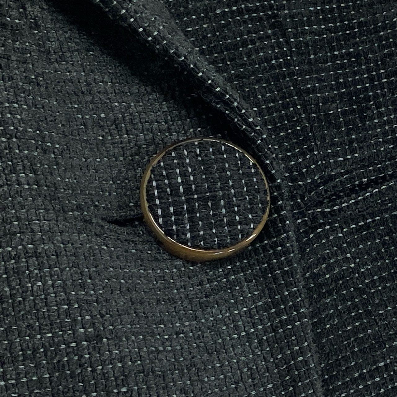 61g23 GIANFRANCO FERRE ジャンフランコフェレ VINTAGE セットアップ ジャケット スカート イタリア製 40 ブラック レディース