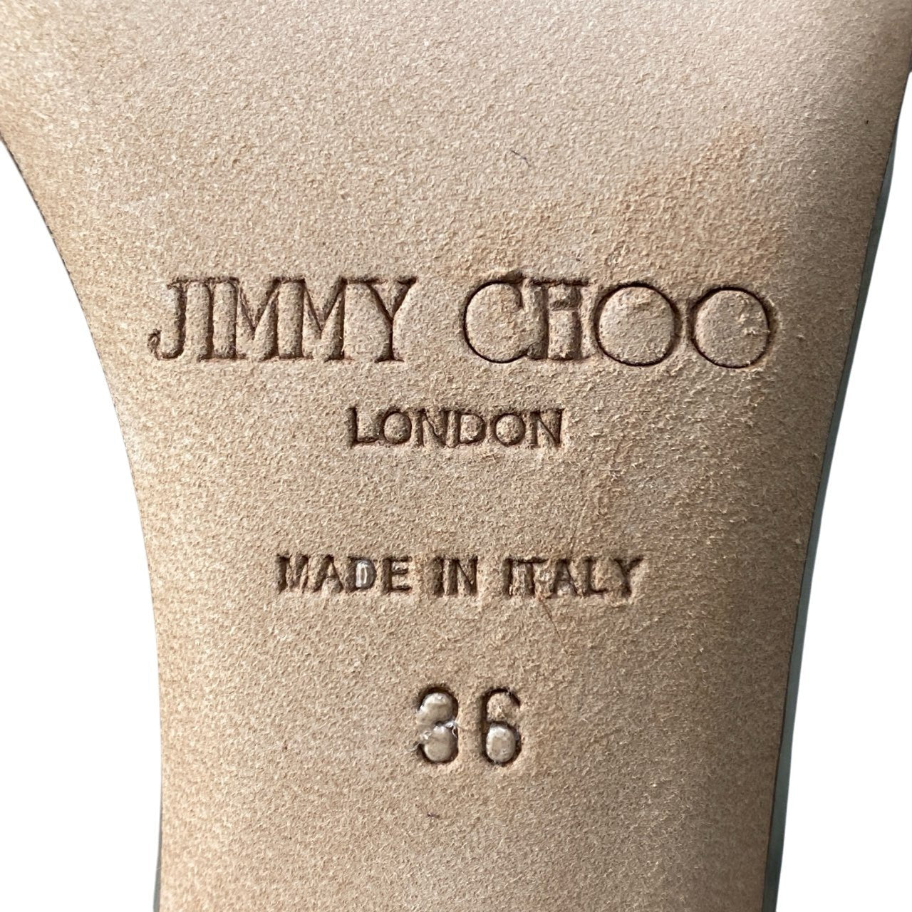 2d20 《極美品》 JIMMY CHOO ジミーチュウ パテント メタリックヒールサンダル サイズ36 ゴールド スエード切替 シューズ 箱 保存袋有t18r
