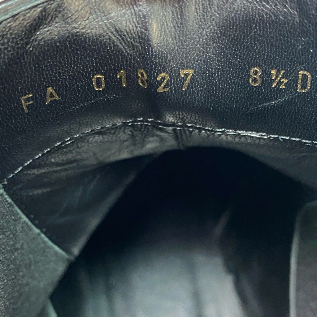 3e10 Salvatore Ferragamo サルヴァトーレフェラガモ ガンチーニ金具 サイドゴアブーツ ショートブーツ レザーシューズ 革靴 8 1/2 D ブラック レザー メンズ イタリア製