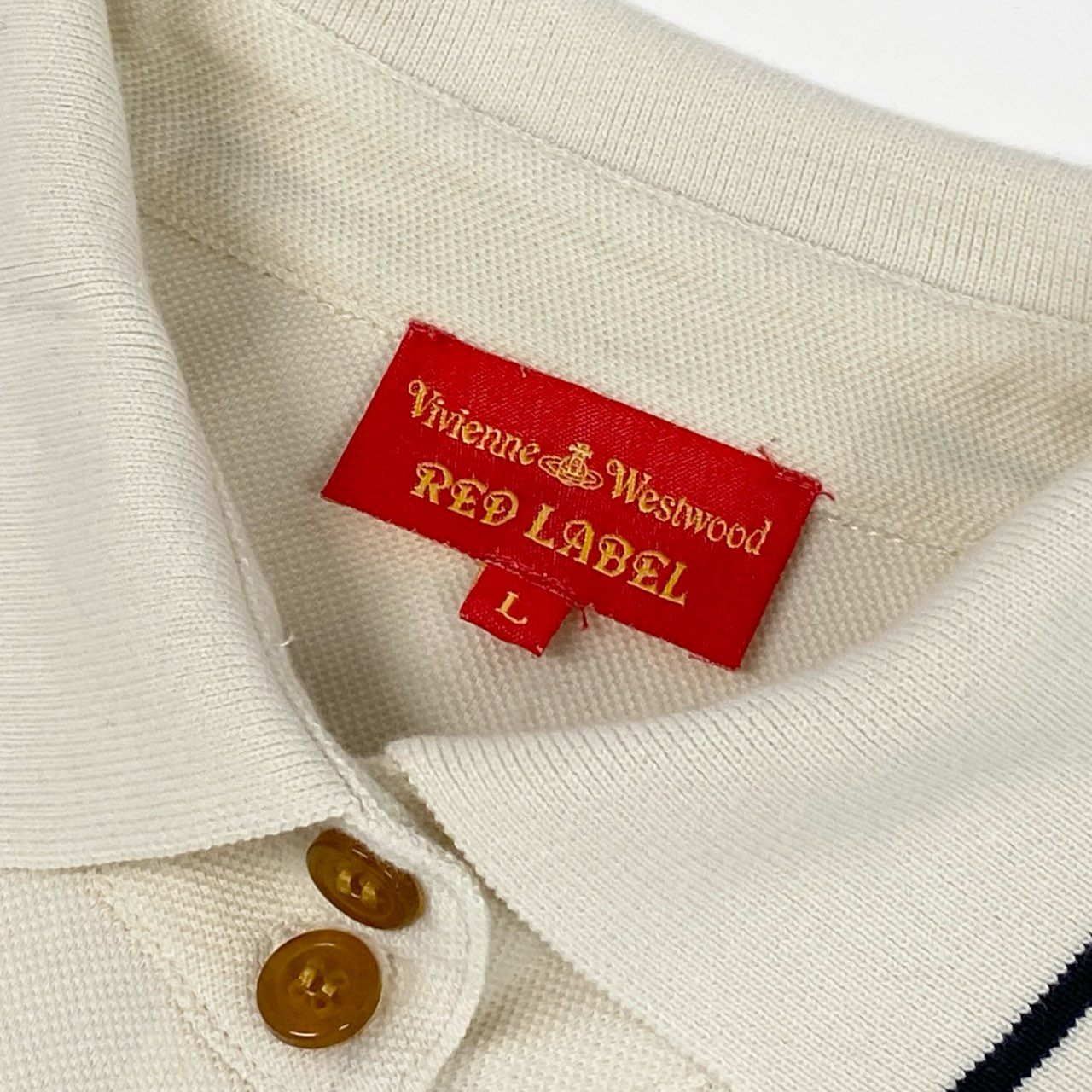 4c28 Vivienne Westwood RED LABEL ヴィヴィアンウエストウッド レッドレーベル 356-01-34002 L アイボリー 綿100%
