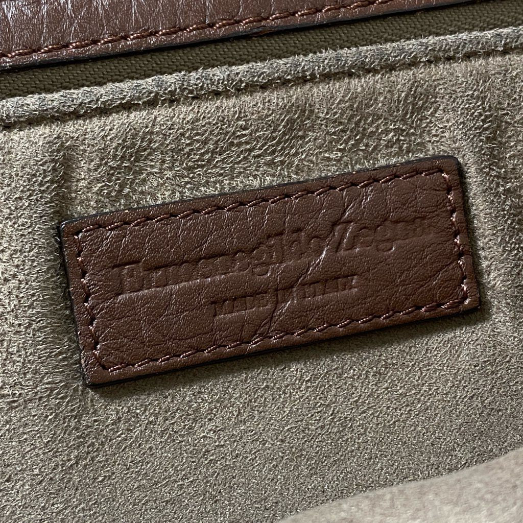 Df29 Ermenegildo Zegna エルメネジルド ゼニア レザー ブリーフケース ビジネスバッグ ブラウン Leather オフィス イタリア製