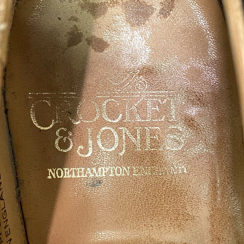 3e10 CROCKETT&JONES クロケットアンドジョーンズ YEOVIL ヨービル メダリオン キャップトゥ ドレスシューズ 7 ブラック レザー 革靴 ビジネス フォーマル