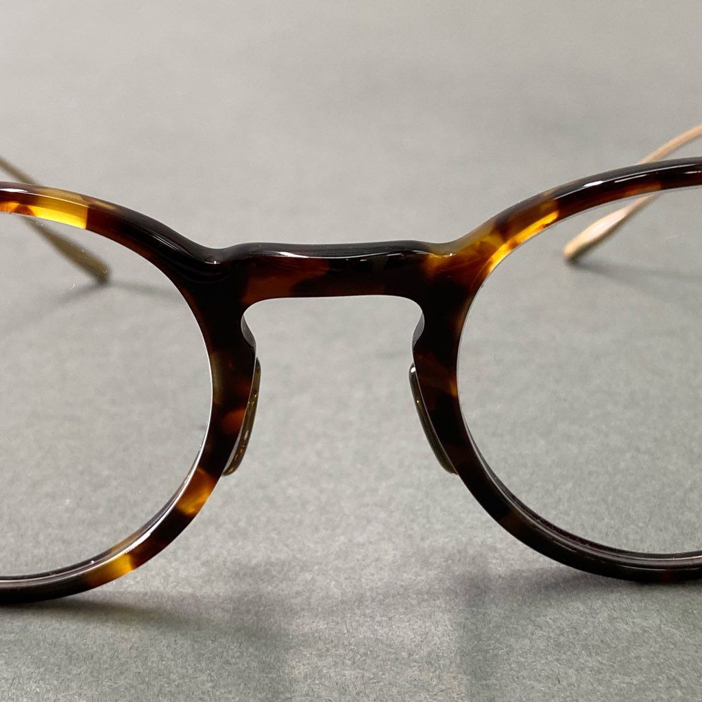 2d5 OLIVER PEOPLES オリバーピープルズ Alderson DM2 べっこう柄 メガネ めがね 眼鏡 アイウェア ボストン 47-23-145 ブラウン ゴールド
