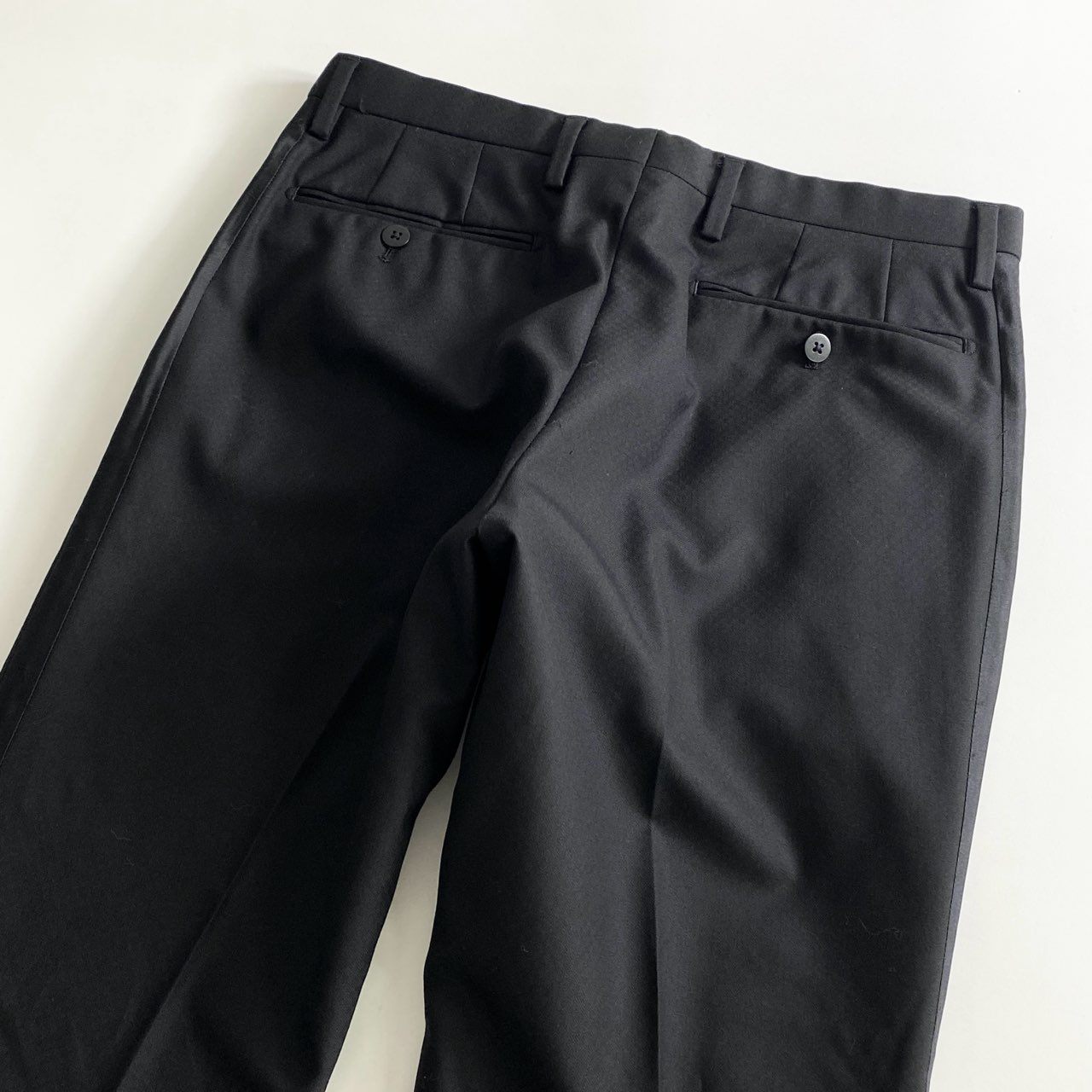 53c21 《美品》 定価¥101,200 UNITED ARROWS ユナイテッドアローズ ピークドラペル 1B タキシード スーツ セットアップ 46 ブラック ドレッシー
