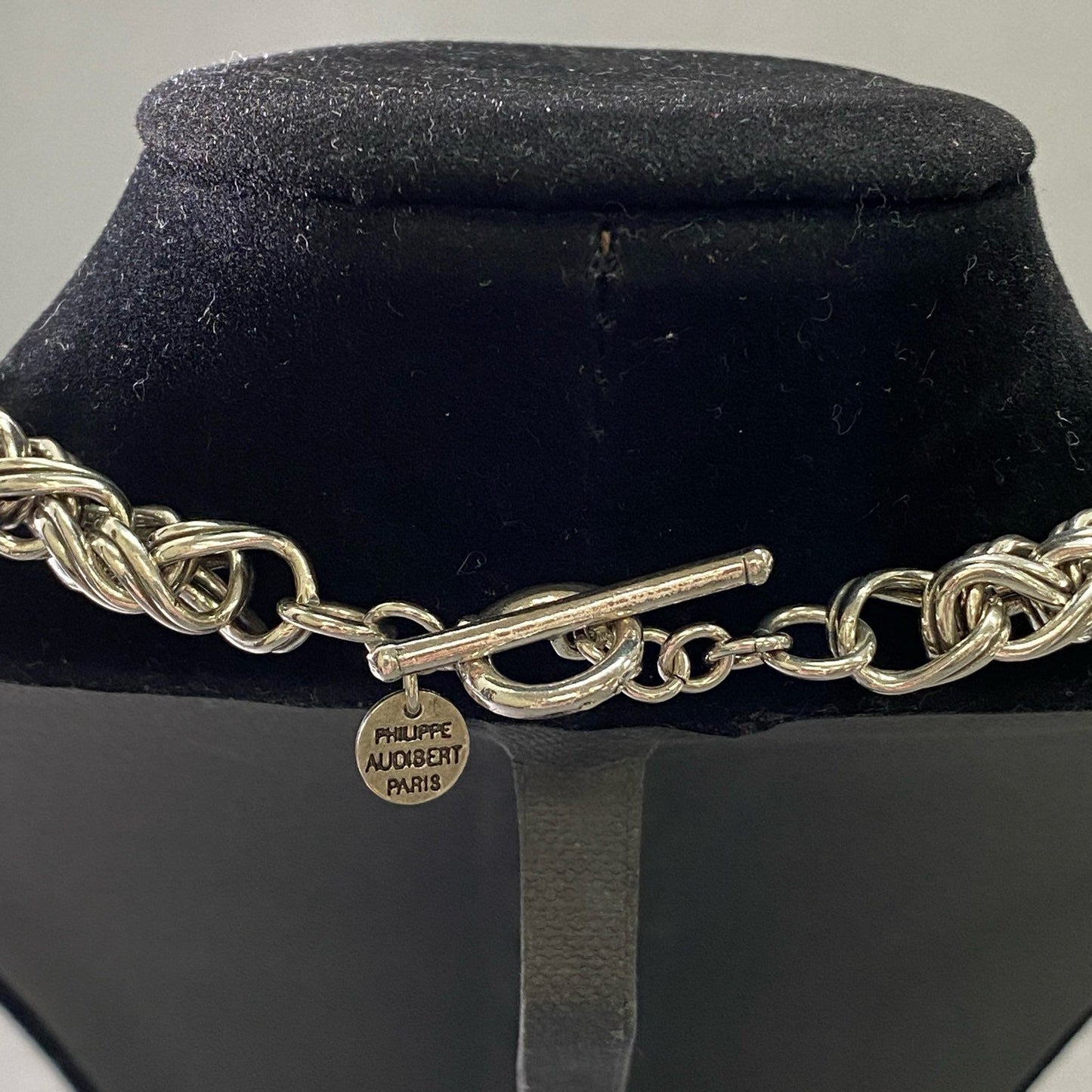 e5 PHILIPPE AUDIBERT フィリップ オーディベール Jacob necklace シルバーカラー チェーンネックレス アクセサリー ユニセックス