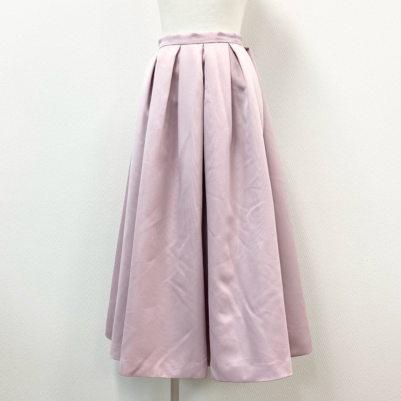 47e9 【未使用保管品】タグ付 TSURU By MARIKO OIKAWA ツル バイ マルコ オイカワ ARIANA フレアロングスカート ボトムス 日本製 SK-2229160 34 ピンク