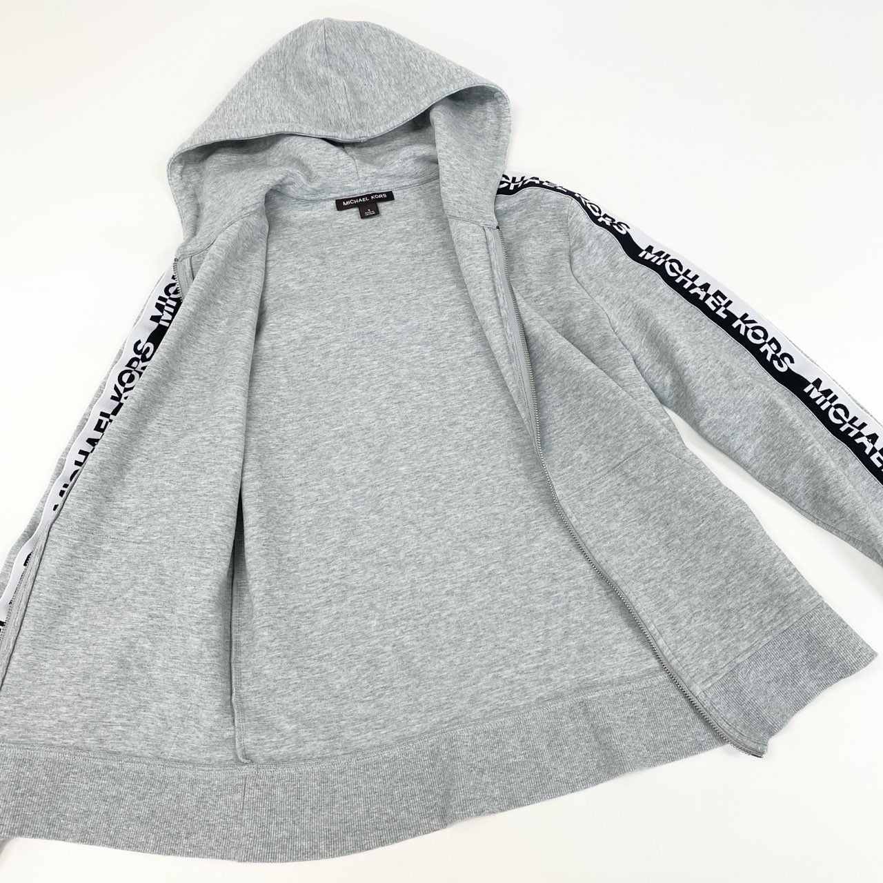 33d3 MICHAEL KORS マイケルコース セットアップ サイドライン スウェットパーカー S / XS グレー ジャージ