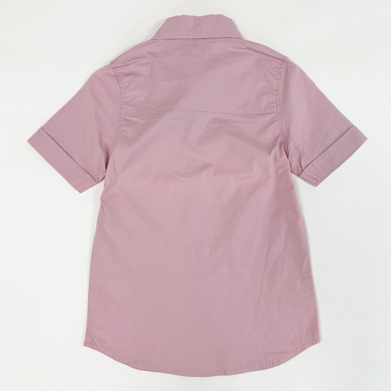 4c28 Vivienne Westwood RED LABEL ヴィヴィアンウエストウッド レッドレーベル イタリア製 コットンシャツ 半袖シャツ 薄手シャツ 春夏生地 ピンクシャツ オーブ刺繍 実寸S程 ピンク コットン100%
