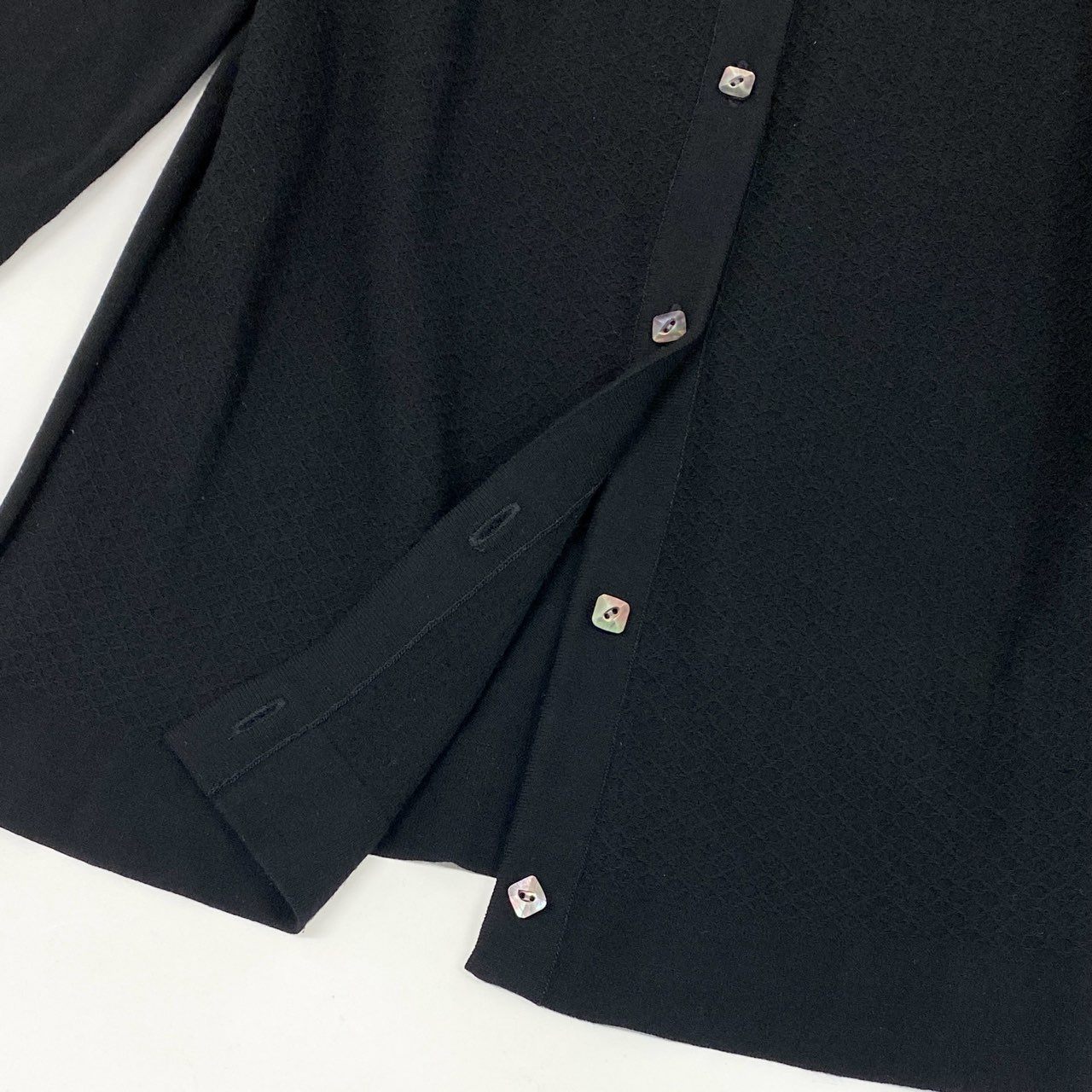 35d7 《新品タグ付き》 DAISY LIN for FOXEY デイジーリンフォクシー ニットカーディガン ボレロカーディガン トップス 32828 サイズ38 ブラック レディース 日本製