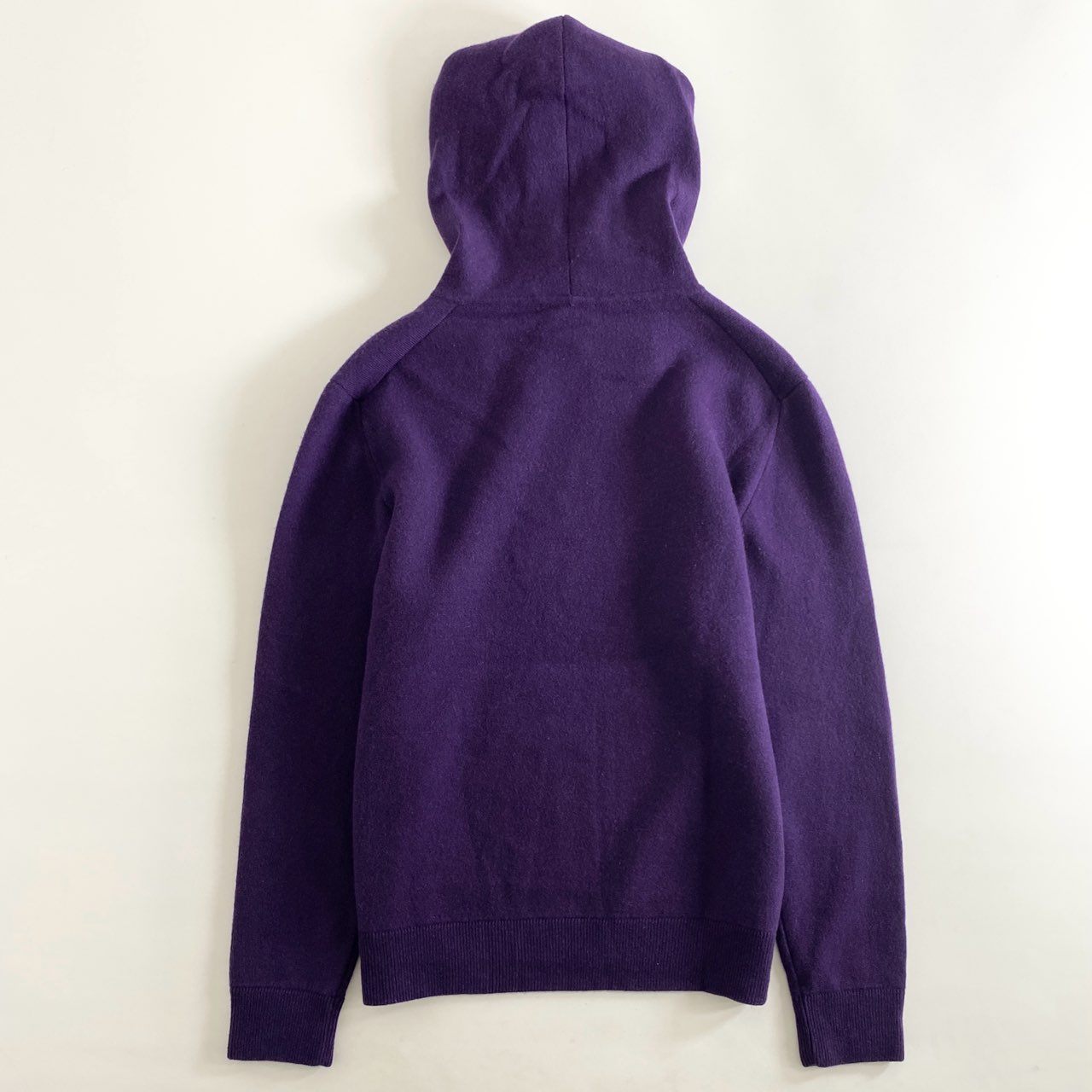 84h27 イタリア製 Settefili Cashmere セッテフィーリカシミア ニットパーカー プルオーバーパーカー ニット セーター 48 パープル カシミヤ100% メンズ