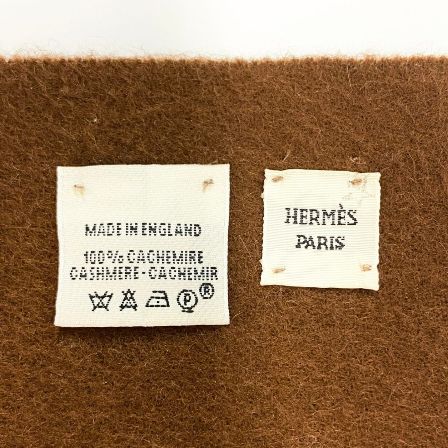 l20 HERMES エルメス ブラウン カシミヤ100 50cm×320cm 超大判 カシミヤマフラー ストール ユニセックス メンズ レディース カシミアk02i