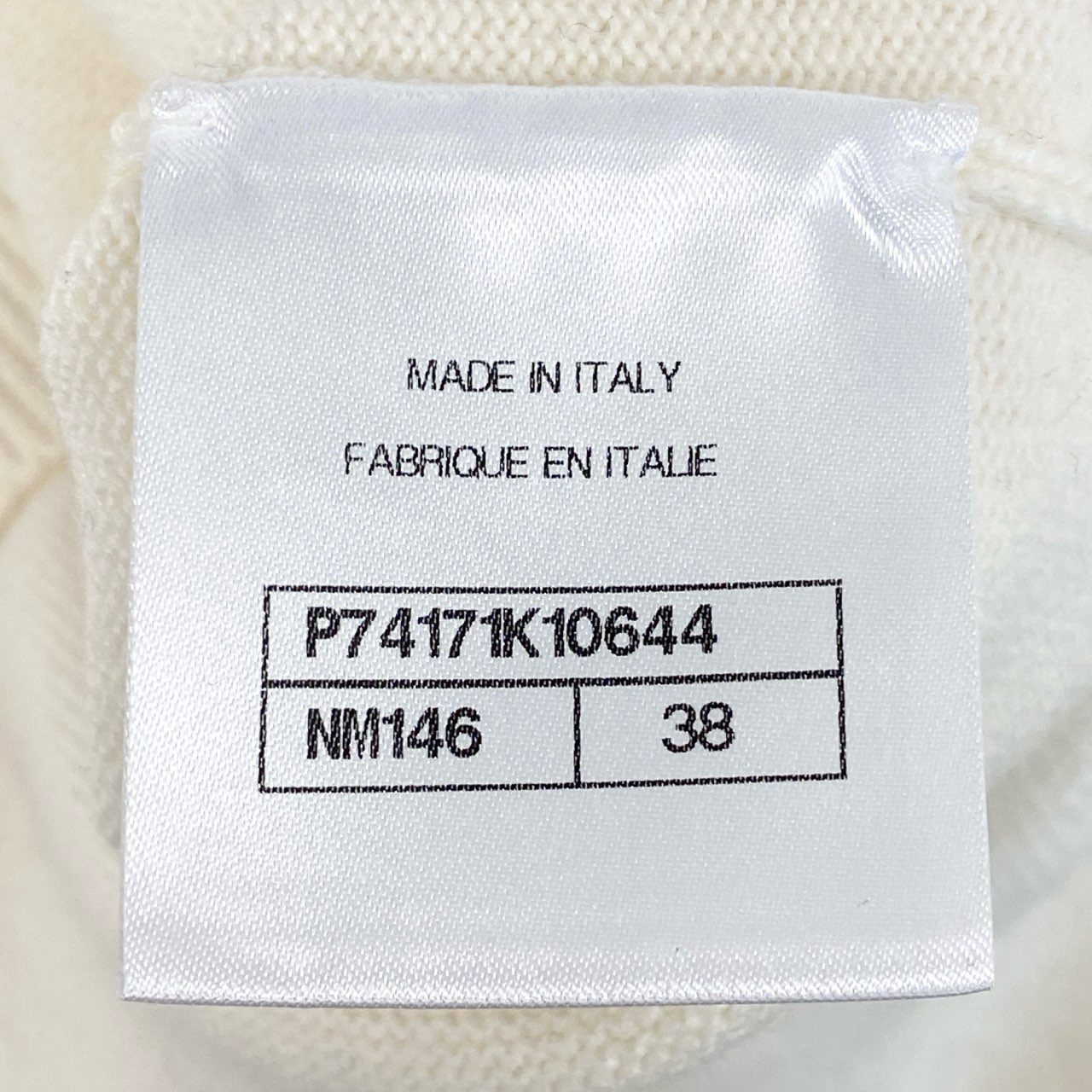 46e9 【極美品】CHANEL シャネル 2023C クルーズライン スパンコール カシミヤニットジャケット ココマーク ラインストーン P74171K10644 サイズ38 ホワイト レディース