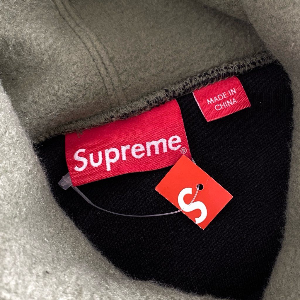 74g2 【未使用保管品】 タグ付 SUPREME シュプリーム 23SS Insideout Box Logo Hooded Sweatshirt インサイドアウト パーカー フーディ Mサイズ グリーン