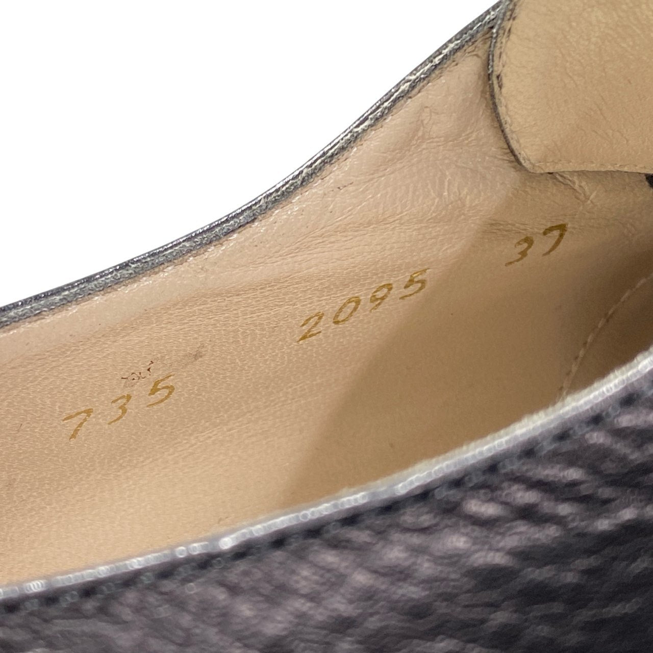 2b5〇 Chanel Coco Mark leather shoes size37 k02i