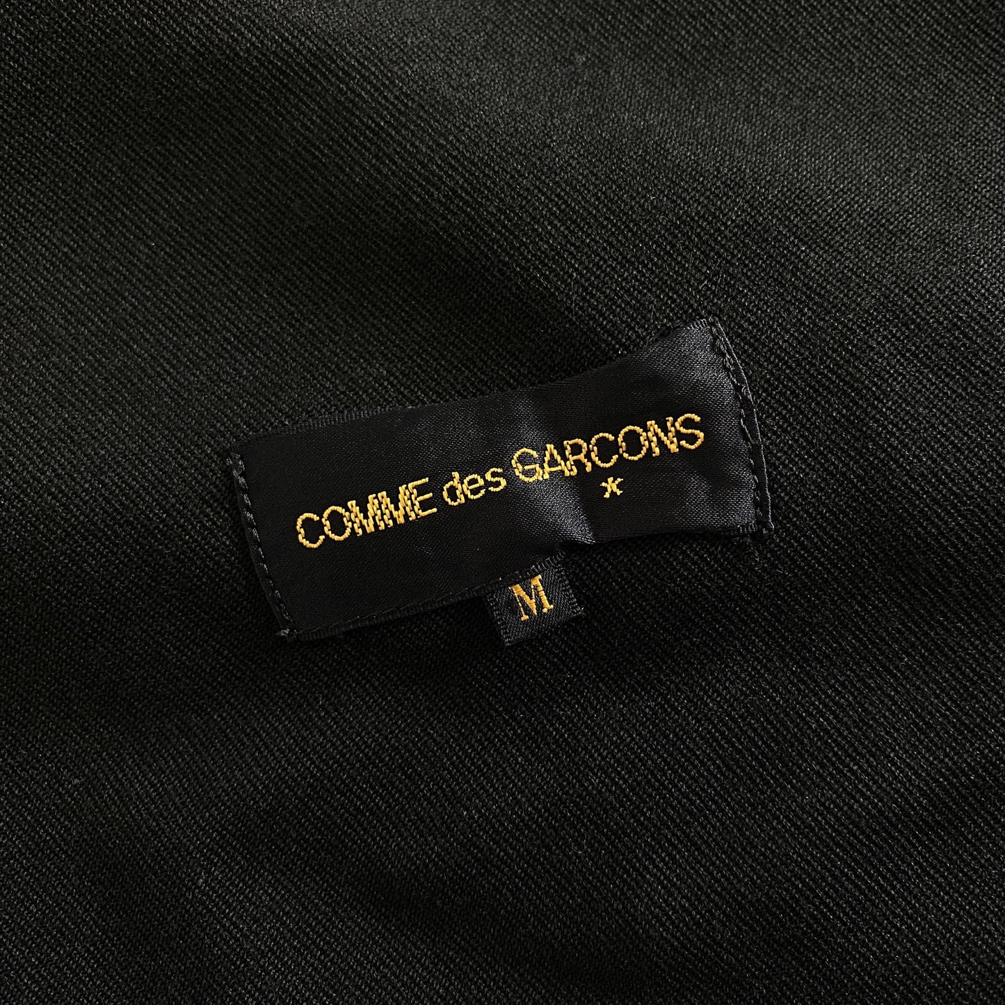 22a19 COMME des GARCONS コムデギャルソン 90s ウールギャバ デザインコート ロングコート 羽織 AD1999 GC-04003M Mサイズ ブラック 日本製 MADE IN JAPAN VINTAG 秋