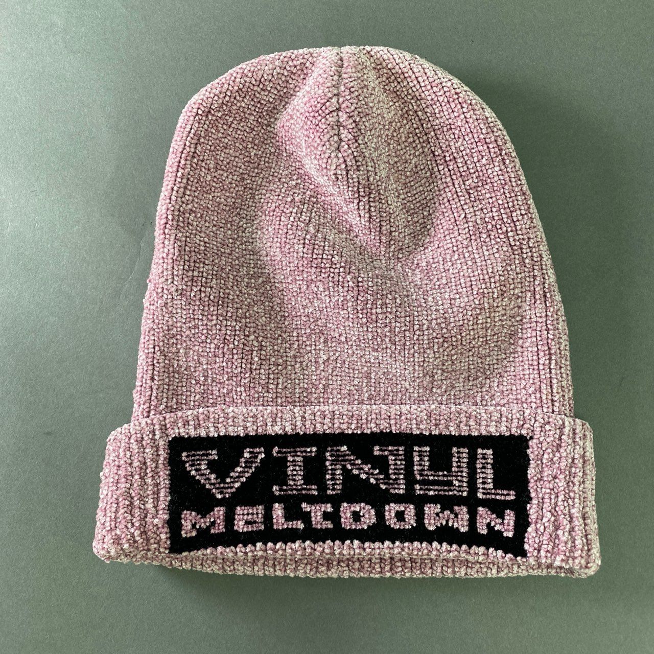 j11 ALEXANDER WANG アレキサンダーワン VINYL MELTDOWN ビニール メルトダウン ビーニー ニットキャップ 帽子 ピンク モールニット