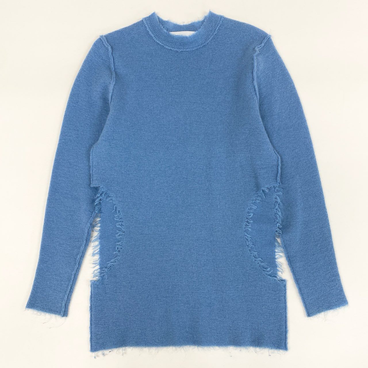 61g23 TOGA トーガ Mohair knit Pullover モヘアニットプルオーバー セーター 日本製 TA02-XN007 36 ブルー レディース
