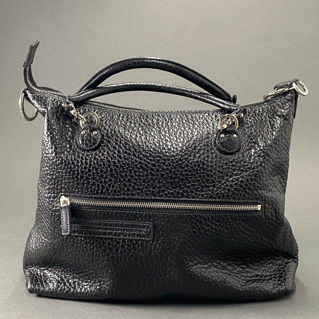 Ci3 PELLE BORSA ペレボルサ 2wayショルダーバッグ トートバッグ 型押し ブラック レザー