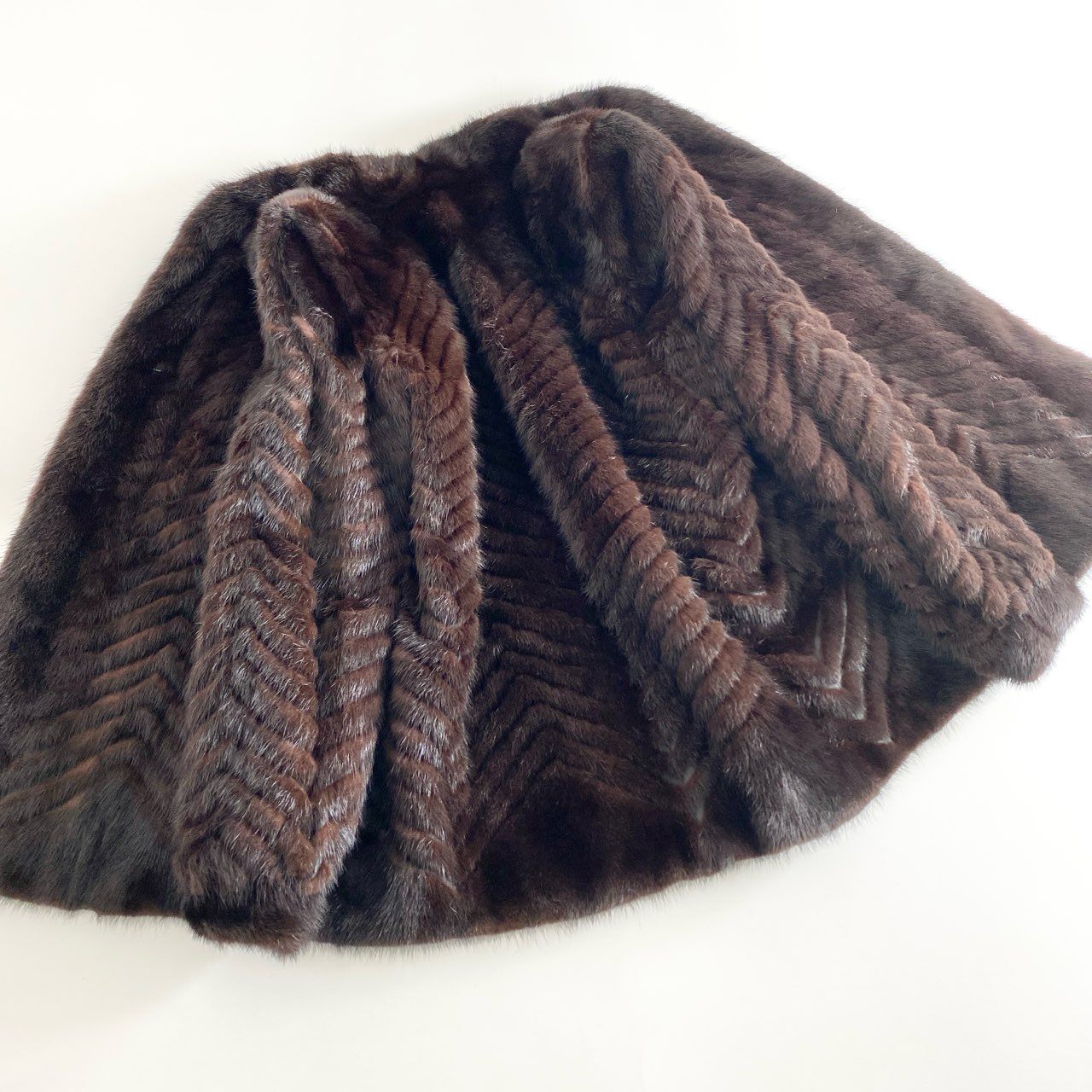 51d24 【本毛皮】ダークミンク ミンクコート 毛皮コート 13号 ダークブラウン ミンクファー MINK FUR レディース ジャケット