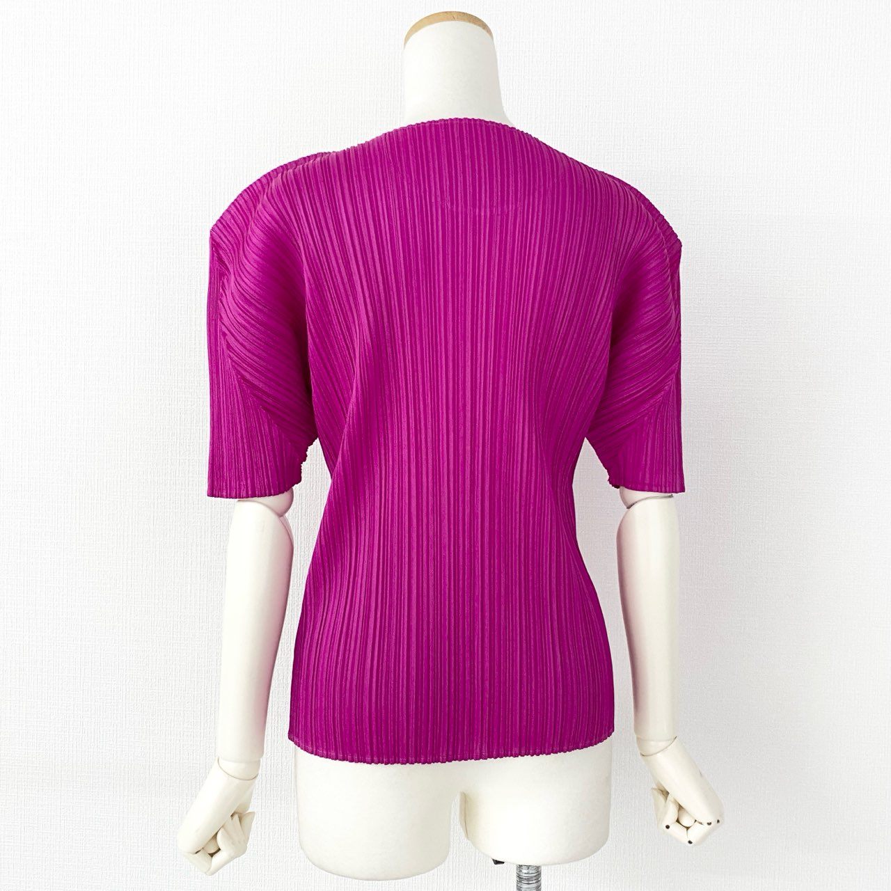 76d12-2 PLEATS PLEASE ISSEY MIYAKE プリーツプリーズ イッセイミヤケ 日本製 PP63-JK204 プリーツ 半袖カットソー ショートスリーブ トップス 3 ピンク MADE IN JAPAN