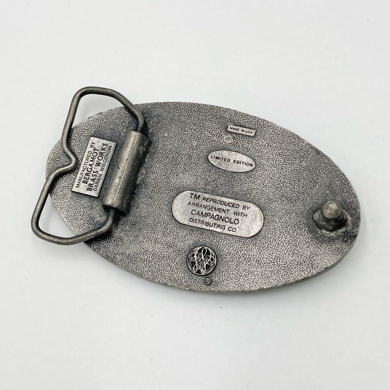 h7【USA製】Campagnolo カンパニョーロ ベルト用 バックル Buckle Vintage メタルバックル シルバーk02i