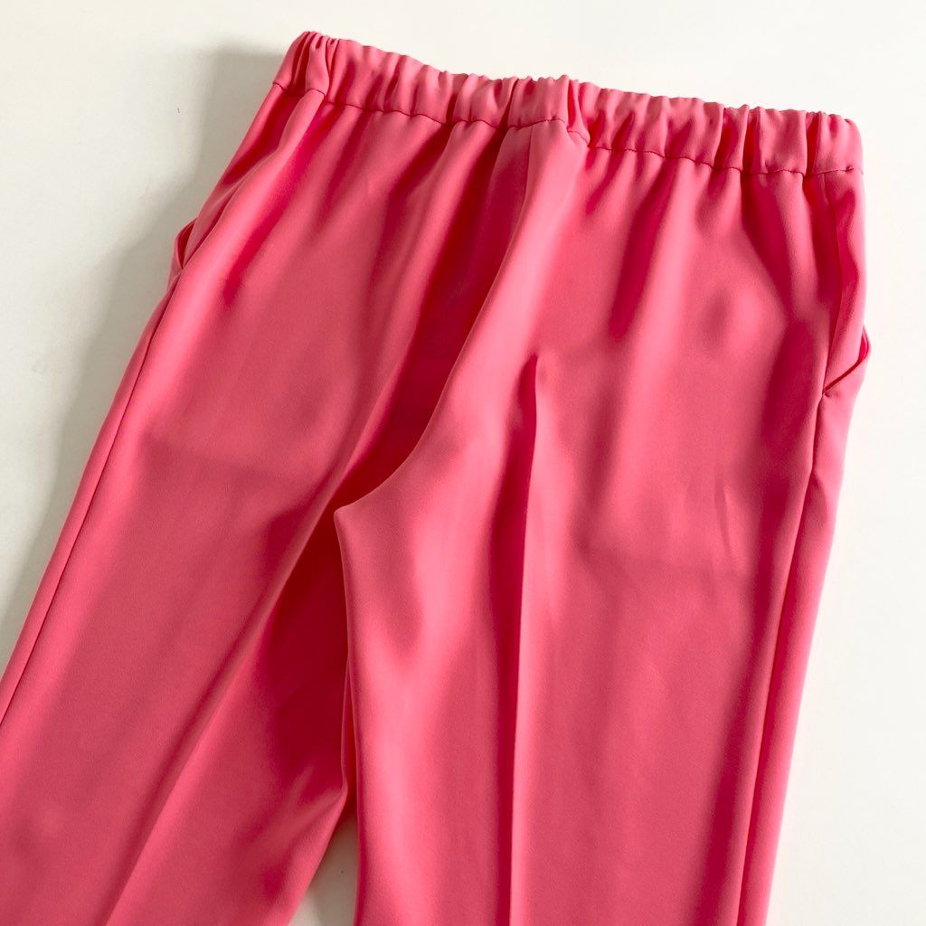 62e5 《極美品》 YOKO CHAN ヨーコチャン ハイウエスト ラップパンツ カジュアルパンツ YCP-321-097 サイズ38 ピンク ポリエステル100% レディース