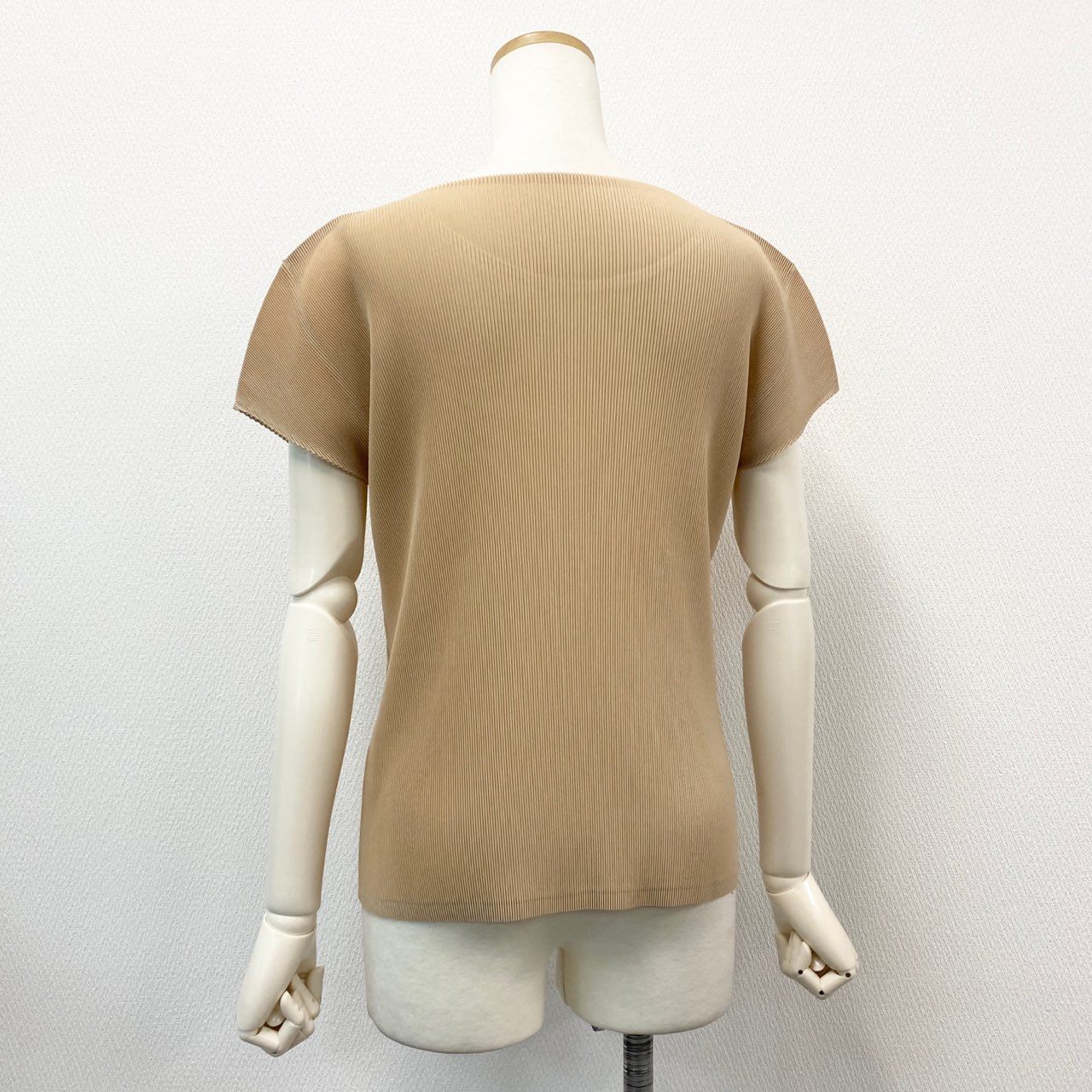 37a16 PLEATS PLEASE プリーツプリーズ 半袖Tシャツ カットソー トップス プリーツ加工 PP81FK382 サイズ3 イエロー系 ポリエステル100% レディース 日本製