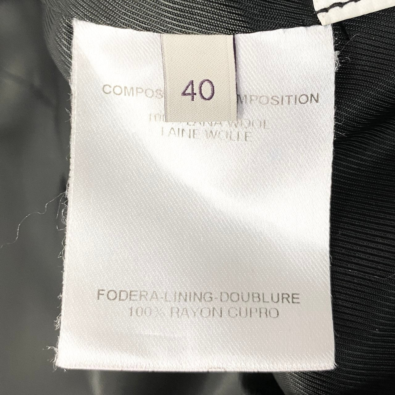 53c10 STELLA McCARTNEY ステラマッカートニー 2005 アーカイブ ウエストシェイプ ベルテッドジャケット ショートコート 40 ブラック ウールu02t