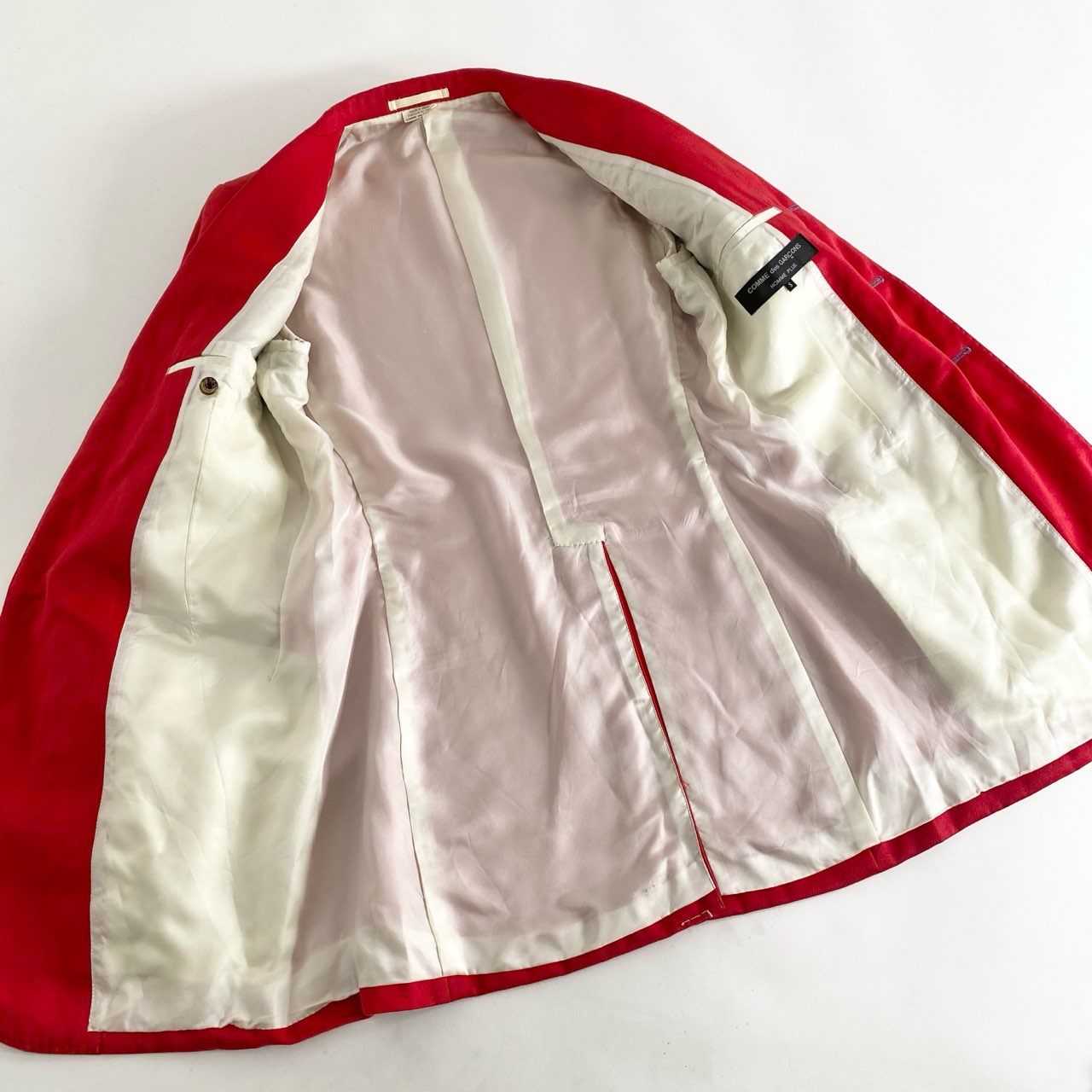 67i5 COMME des GARCONS HOMME PLUS コムデギャルソンオムプリュス AD2007 セットアップ ジャケット パンツ S レッド ウール