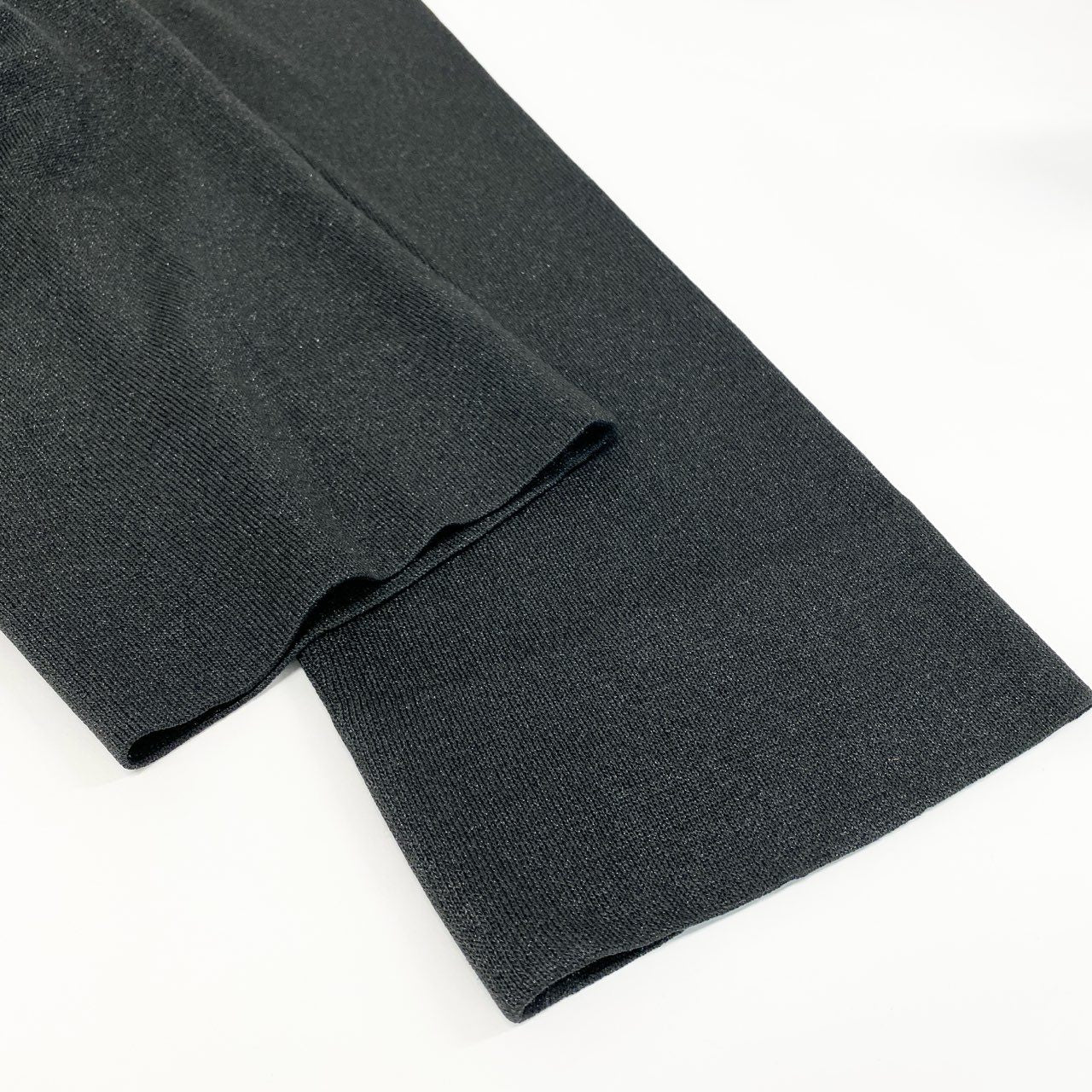 14j10 《美品》TOYOKO SAITO サイトウトヨコ 斎藤都世子 ニットセットアップ パンツセットアップ 花柄刺繍 ラメ ブラック レディースo07t