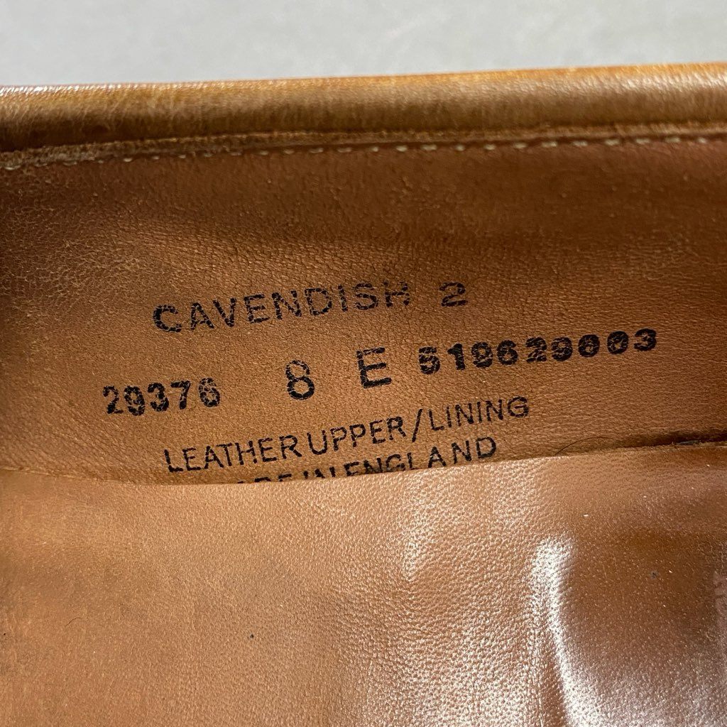 1f2 CROCKETT&JONES クロケットアンドジョーンズ CAVENDISH2 キャベンディッシュ タッセルローファー 8E ブラウン レザー シューズ イングランド製