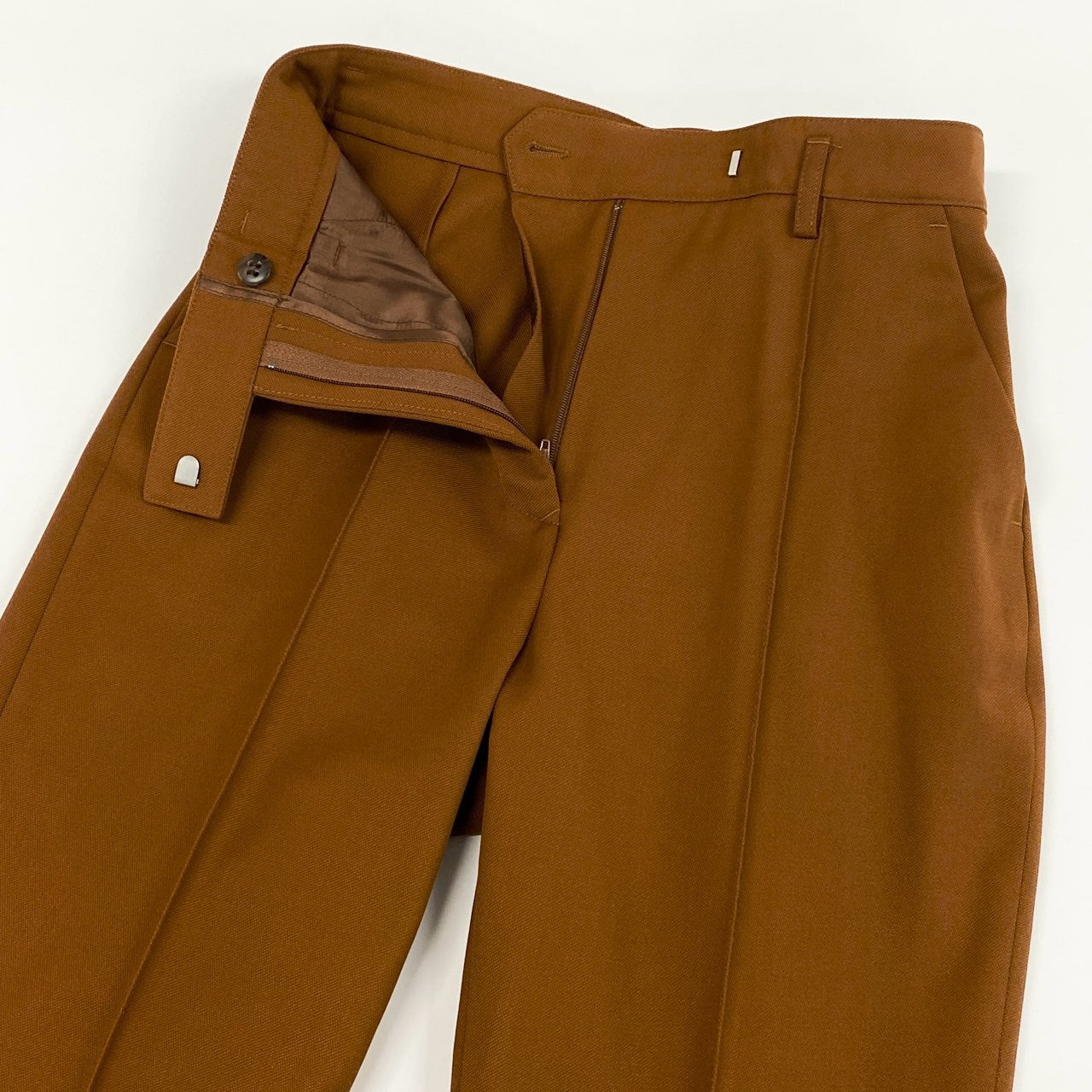 11f12 Acne Studios アクネストゥディオズ センタープレス スラックスパンツ ボトムス FN-WN-TROU000276 サイズ34 ブラウン レディース