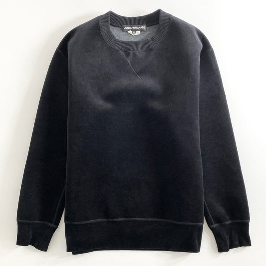 54e14 JUNYA WATANABE COMME des GARCONS ジュンヤワタナベ コムデギャルソン ベロア生地 スウェット トレーナー AD2022 サイズS ブラック 秋冬